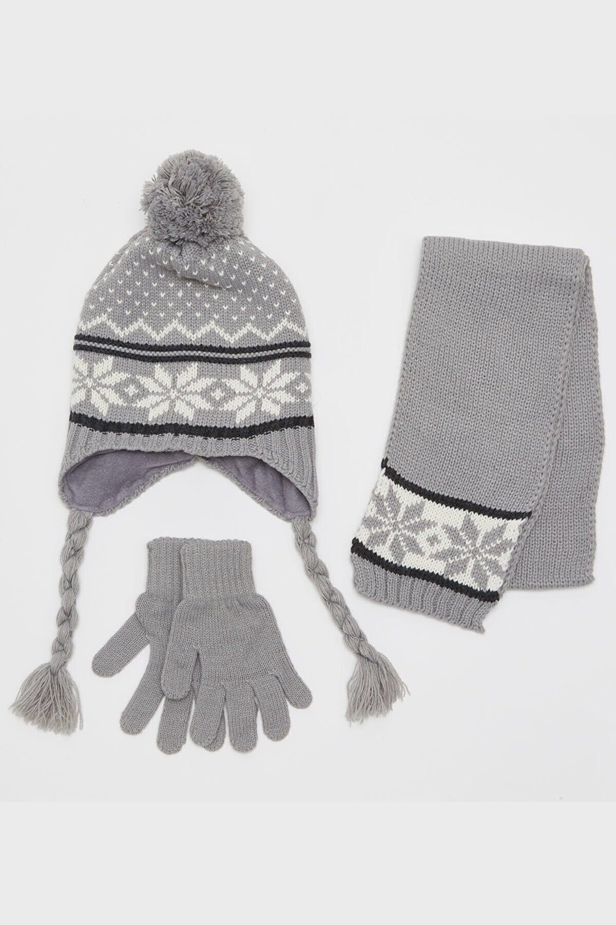 Vemod Jakarlı Çocuk Takım Gri