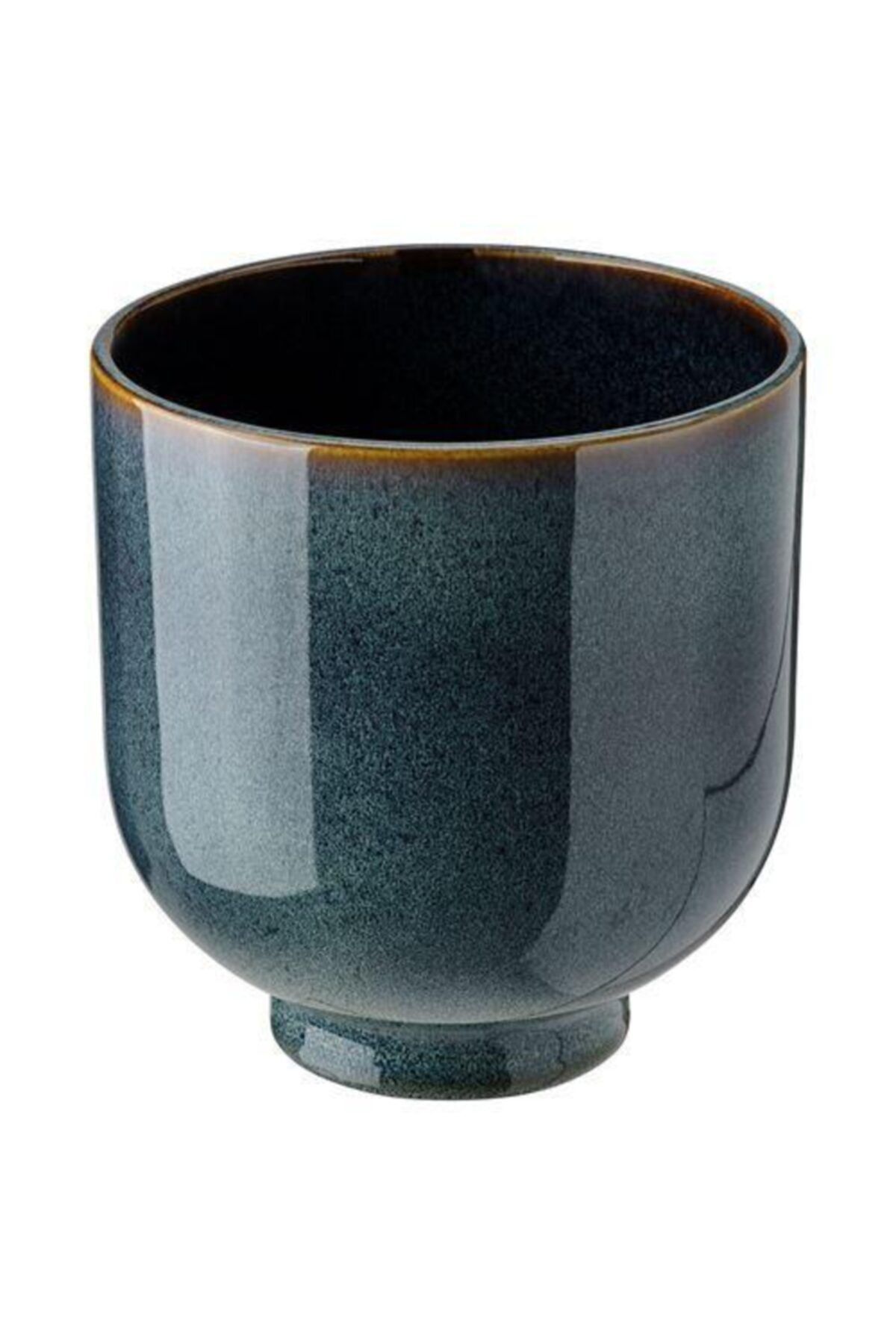 IKEA Drömsk 15 Cm Dekoratif Saksı Seramik Stoneware Koyu Mavi
