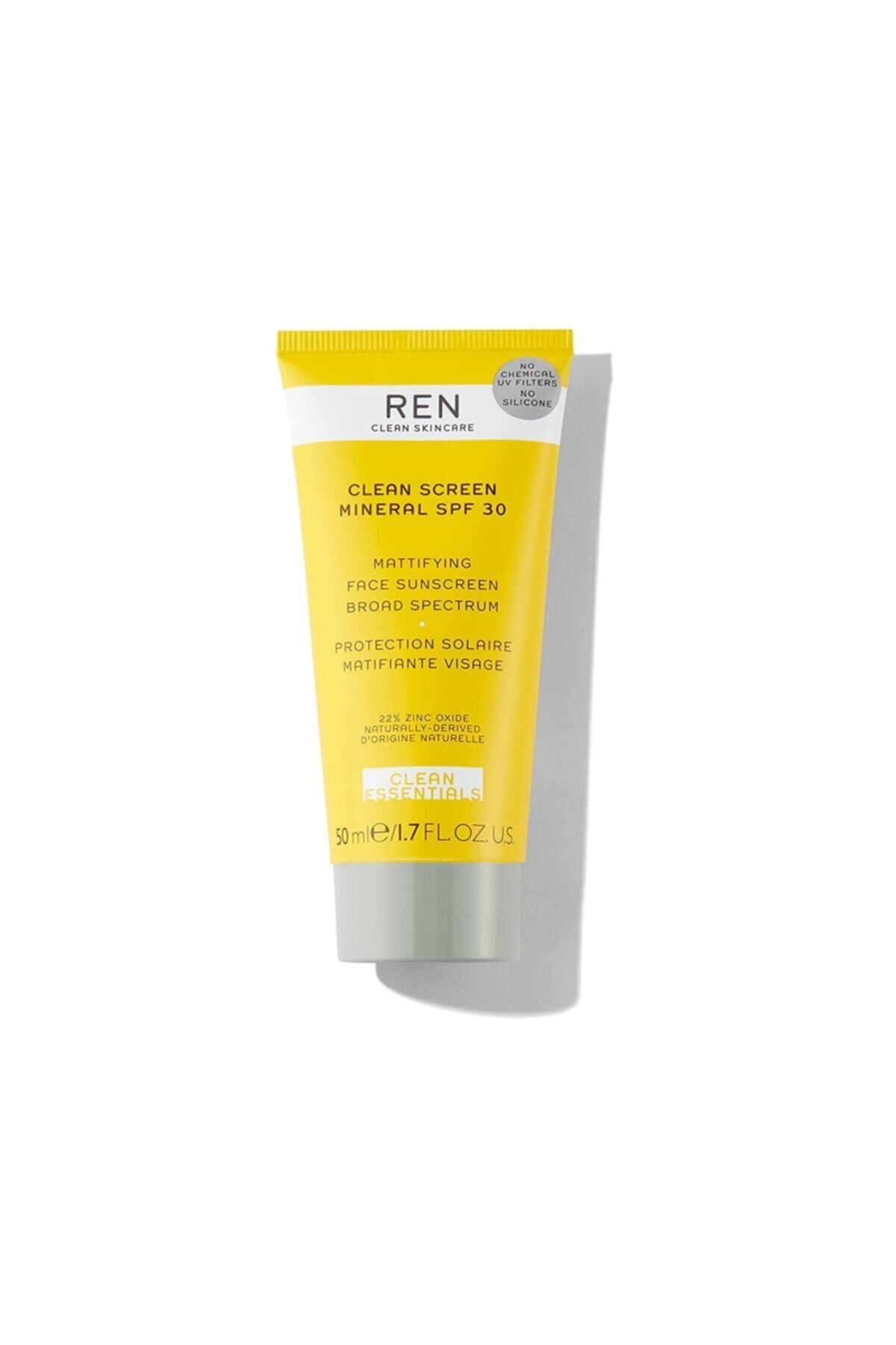 REN Clean Screen Mineral Spf 30 Mattifying Face Sunscreen Broad Spectrum 60 Ml