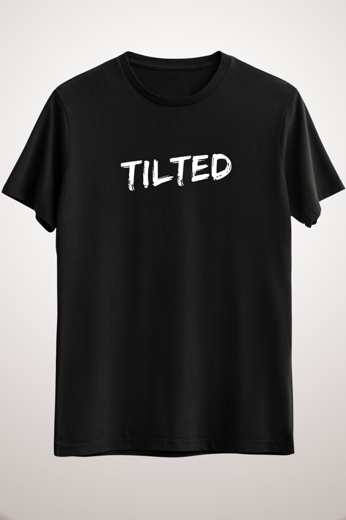 İLA Tshirt Unisex Siyah Tilted League Of Legends For Plebs Who Tilt In Game Tee Classic T-shirt