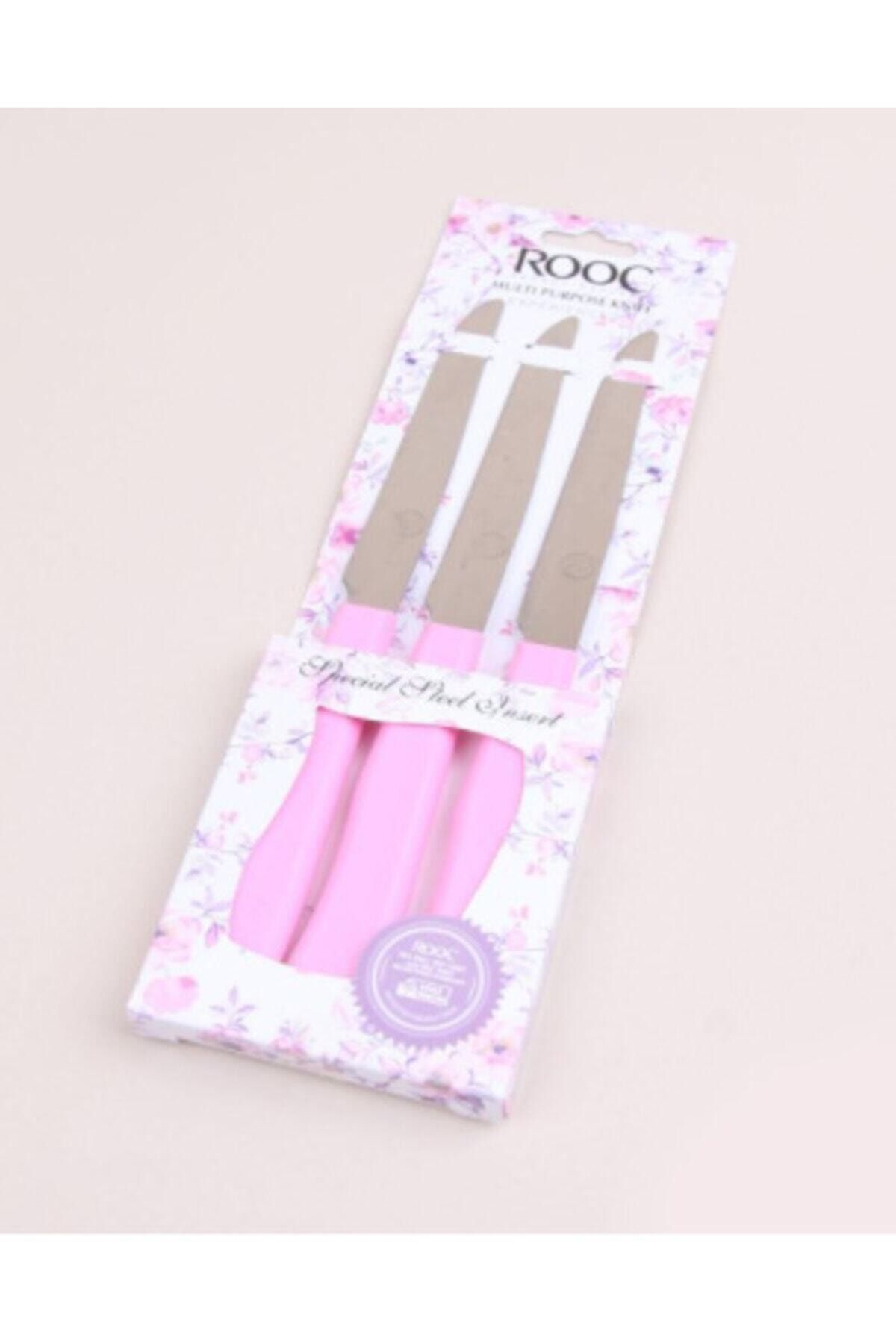 Rooc Mavi 3'lü Çok Amaçlı Bıçak (PEMBE)