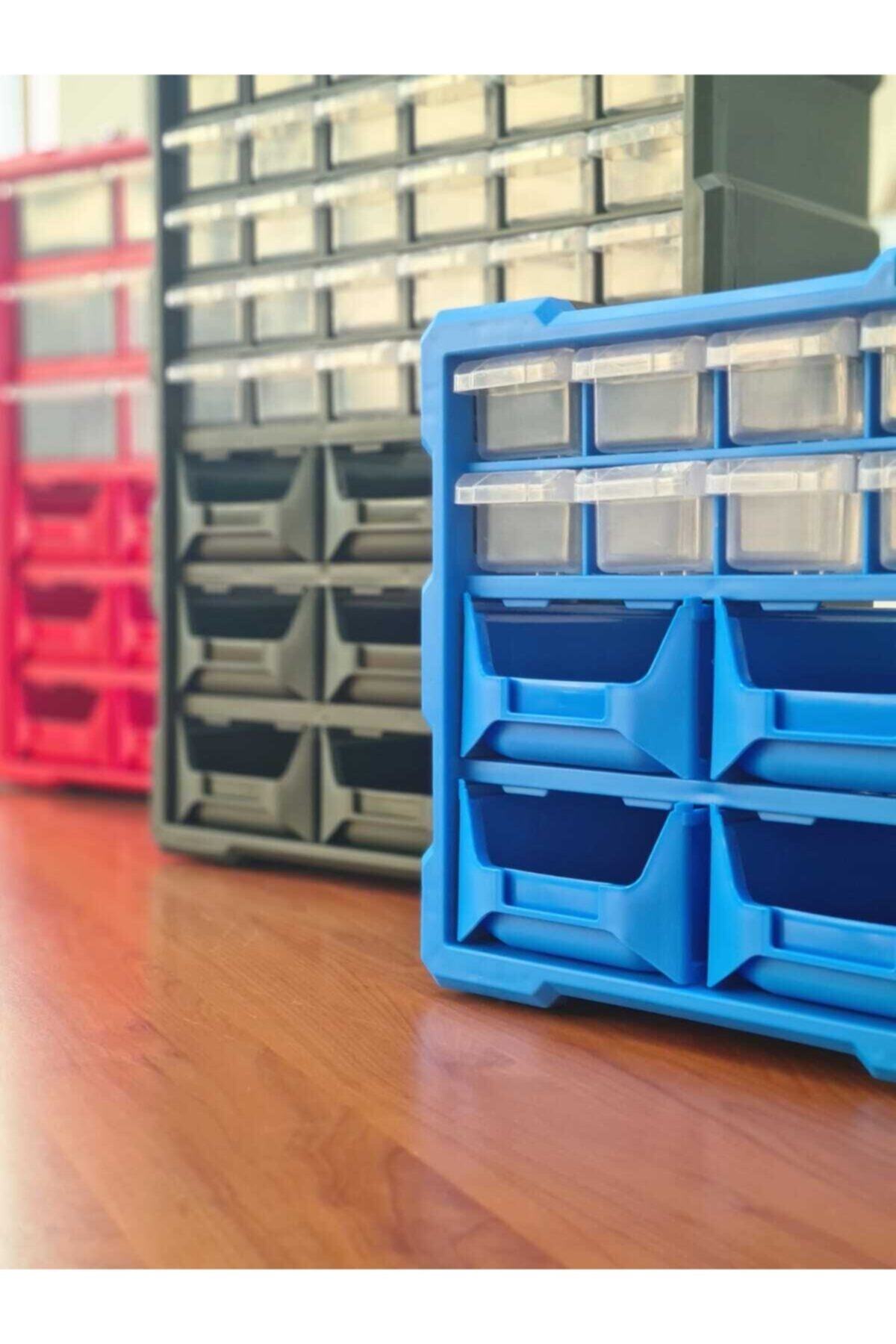 Super Bag Monoblok Avadanlık Ve Çekmece 18 Gözlü Seti Hobby Organizer Düzenleyici 9 Çekmece 9 Avadanlık