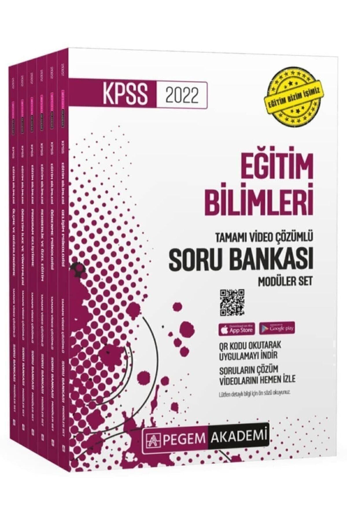 Pegem Akademi Yayıncılık 2022 Kpss Eğitim Bilimleri Tamamı Video Çözümlü Soru Bankası Modüler Seti - 6 Kitap Pegem Akademi