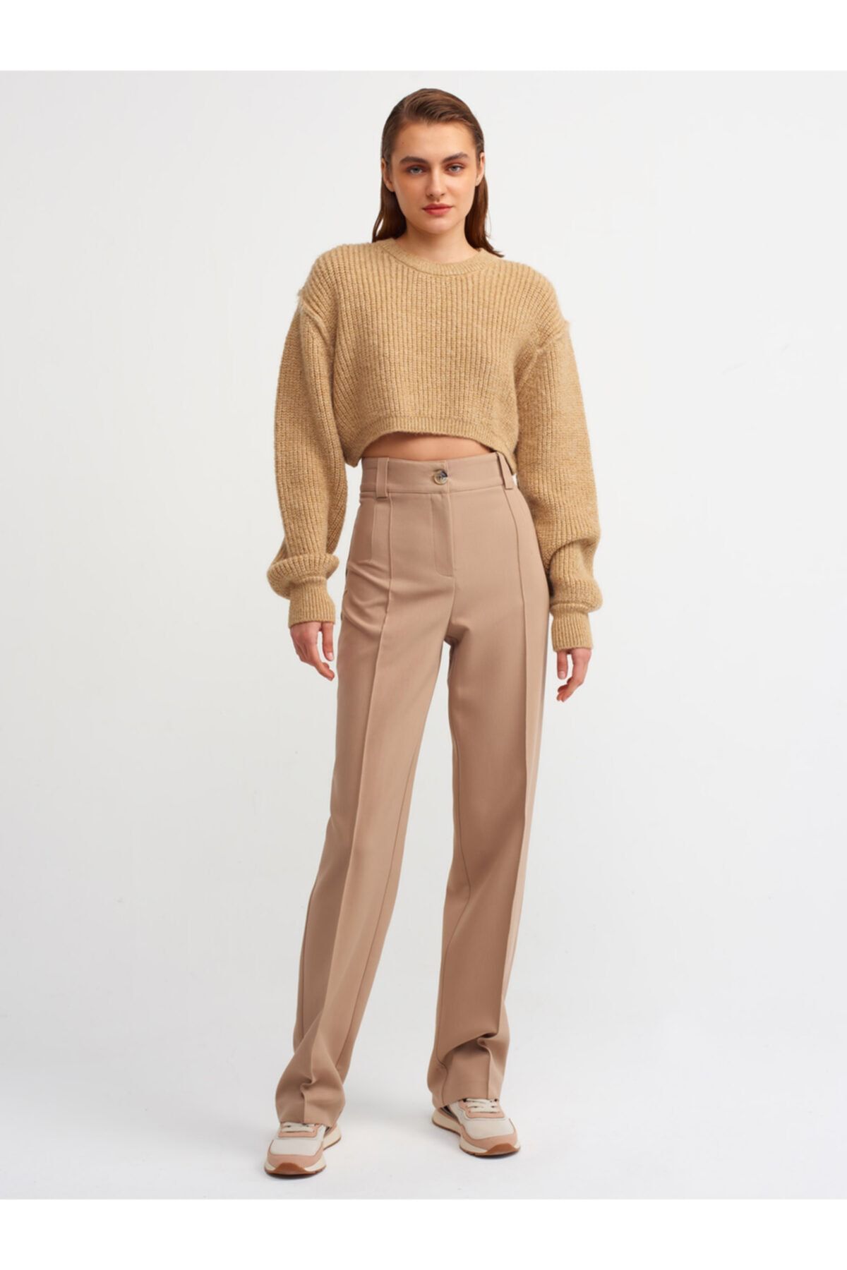 Dilvin 4888 Uzun Pantolon Camel