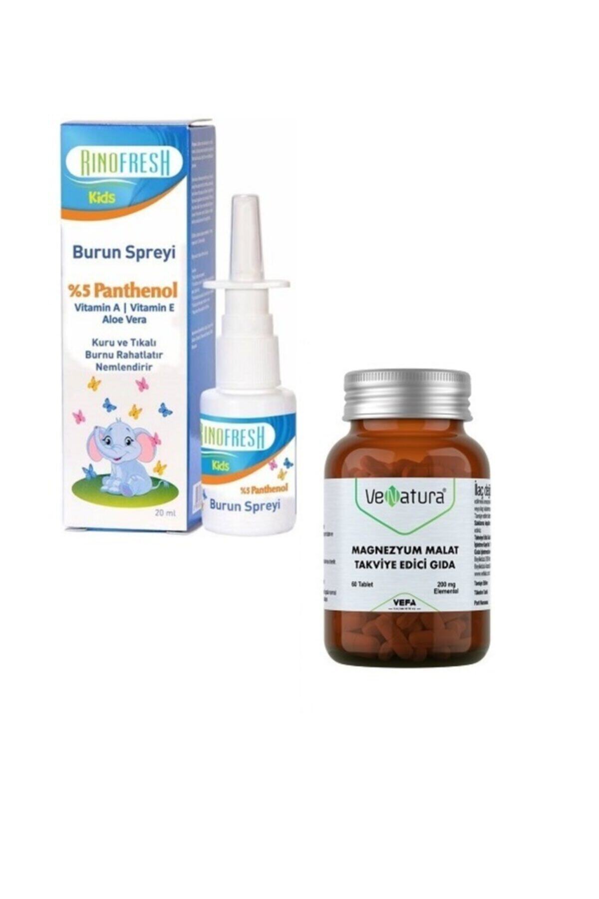 RINOFRESH Çocuklar Için Panthenol Burun Spreyi 20 Ml + Magnezyum Malat 60 Tablet