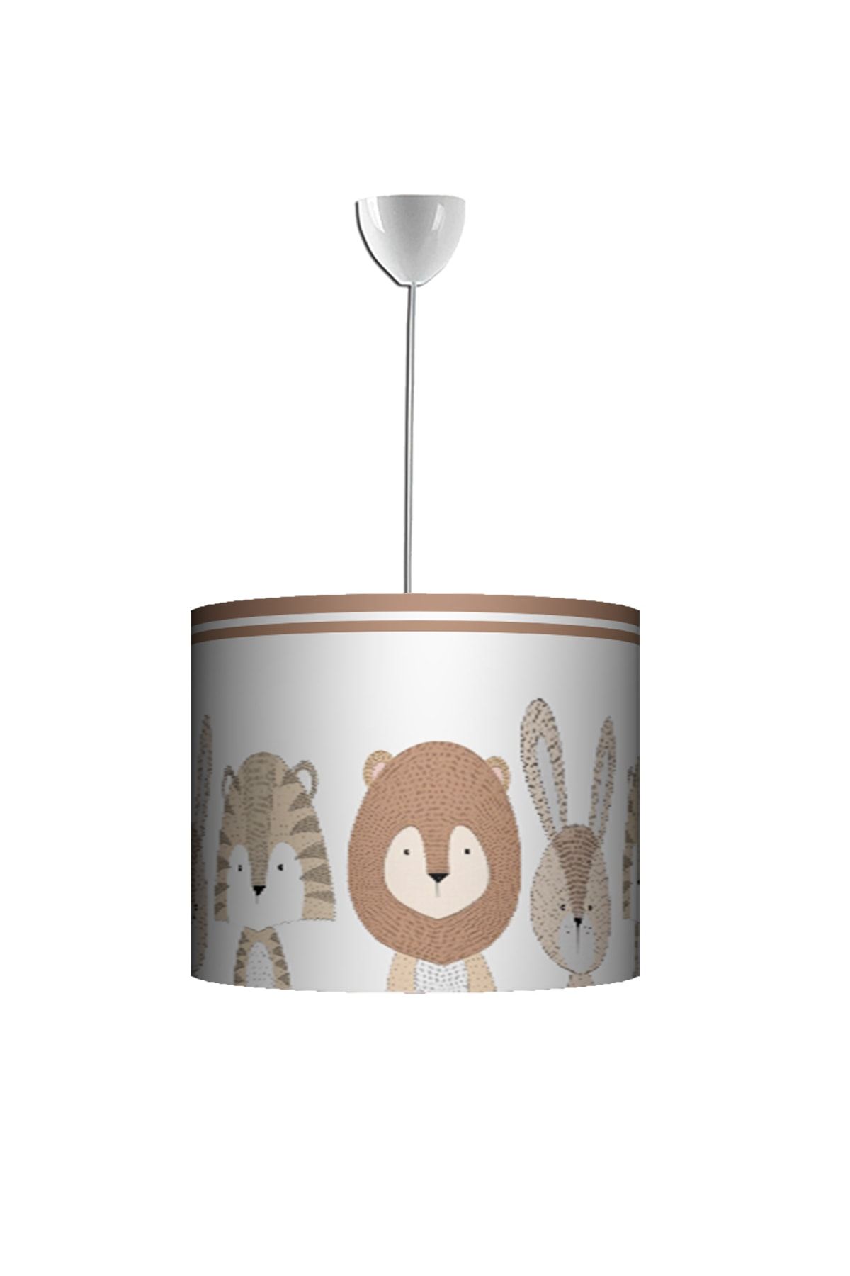 trend avize Modern Aslan Tavşan Desenli Çocuk Ve Bebek Odası Avizesi