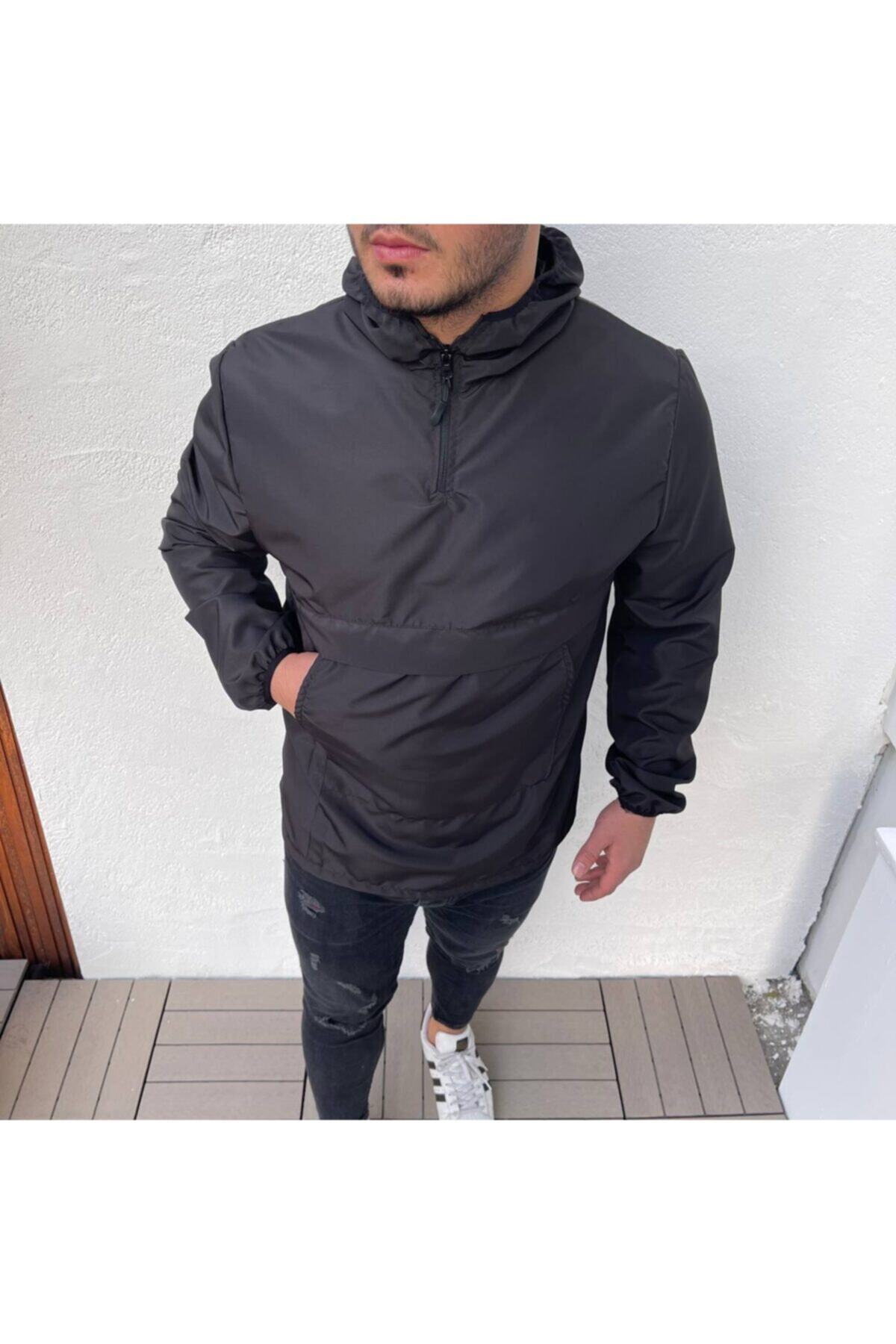 zuh giyim Siyah Yağmurluk/rüzgarlık