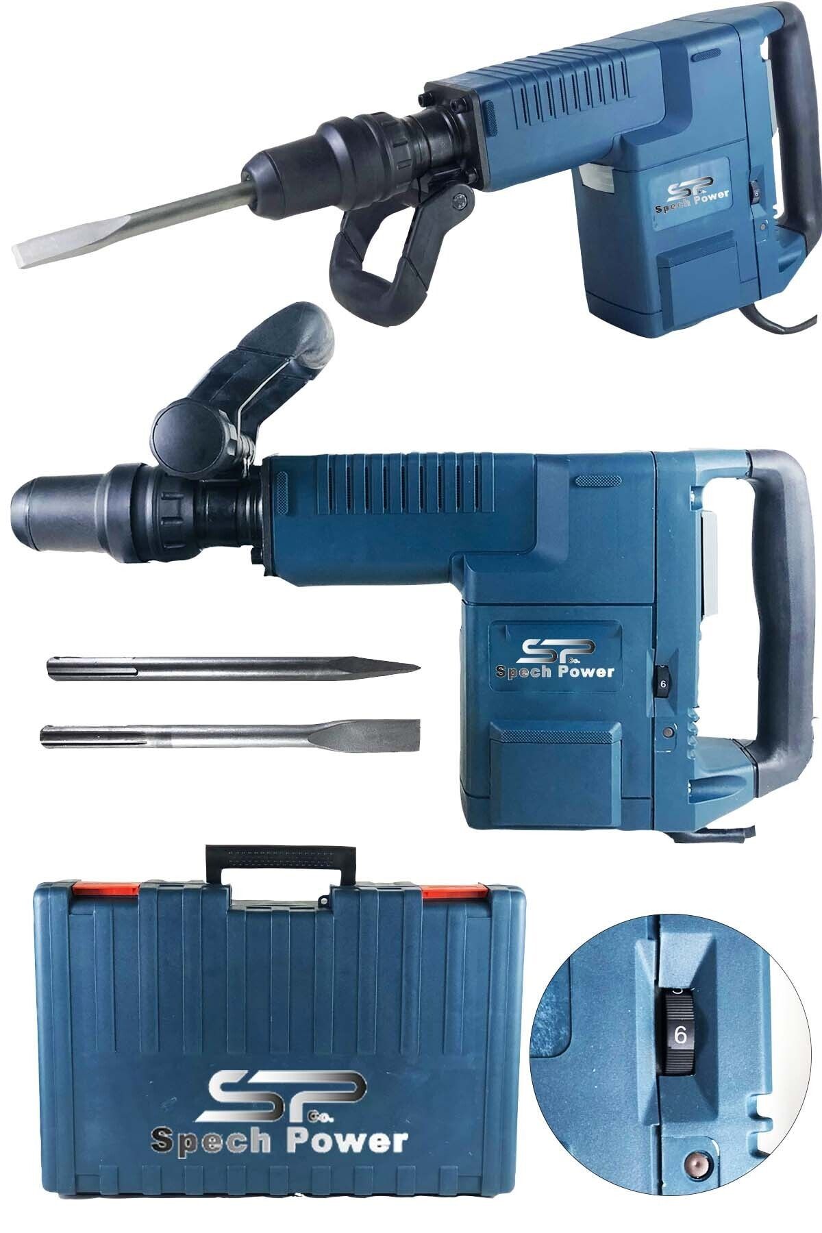 Spech Power 59gzs 14 Kg Devir Ayarlı 360° Dönen Tutma Kolu Sabit Çalıştırma Mekanizmalı Tam Profesyonel Kırıcı