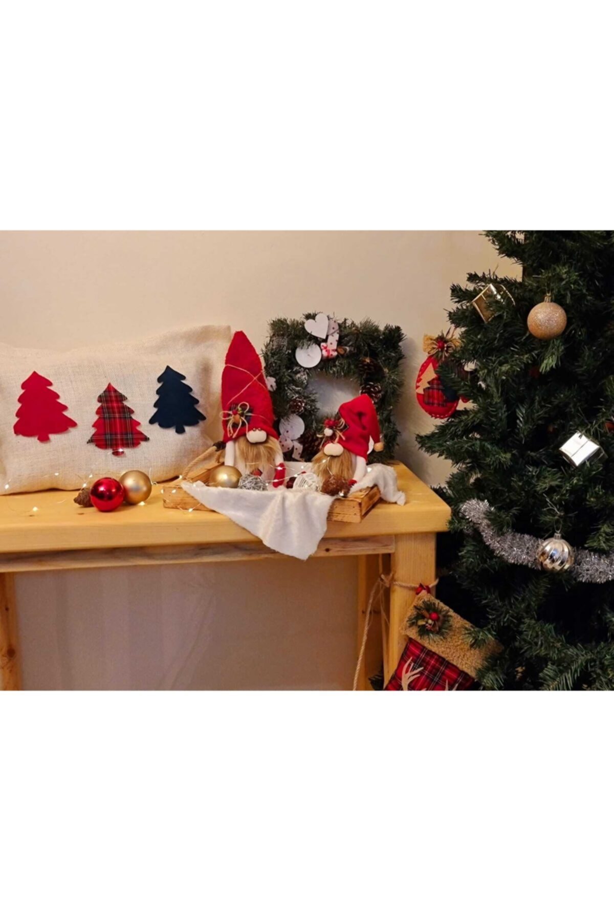 CUTESTUFFSHOP Christmas Gnome Set,yılbaşı Cüceli Set ,noel Seti, Yeni Yıl Konsepti
