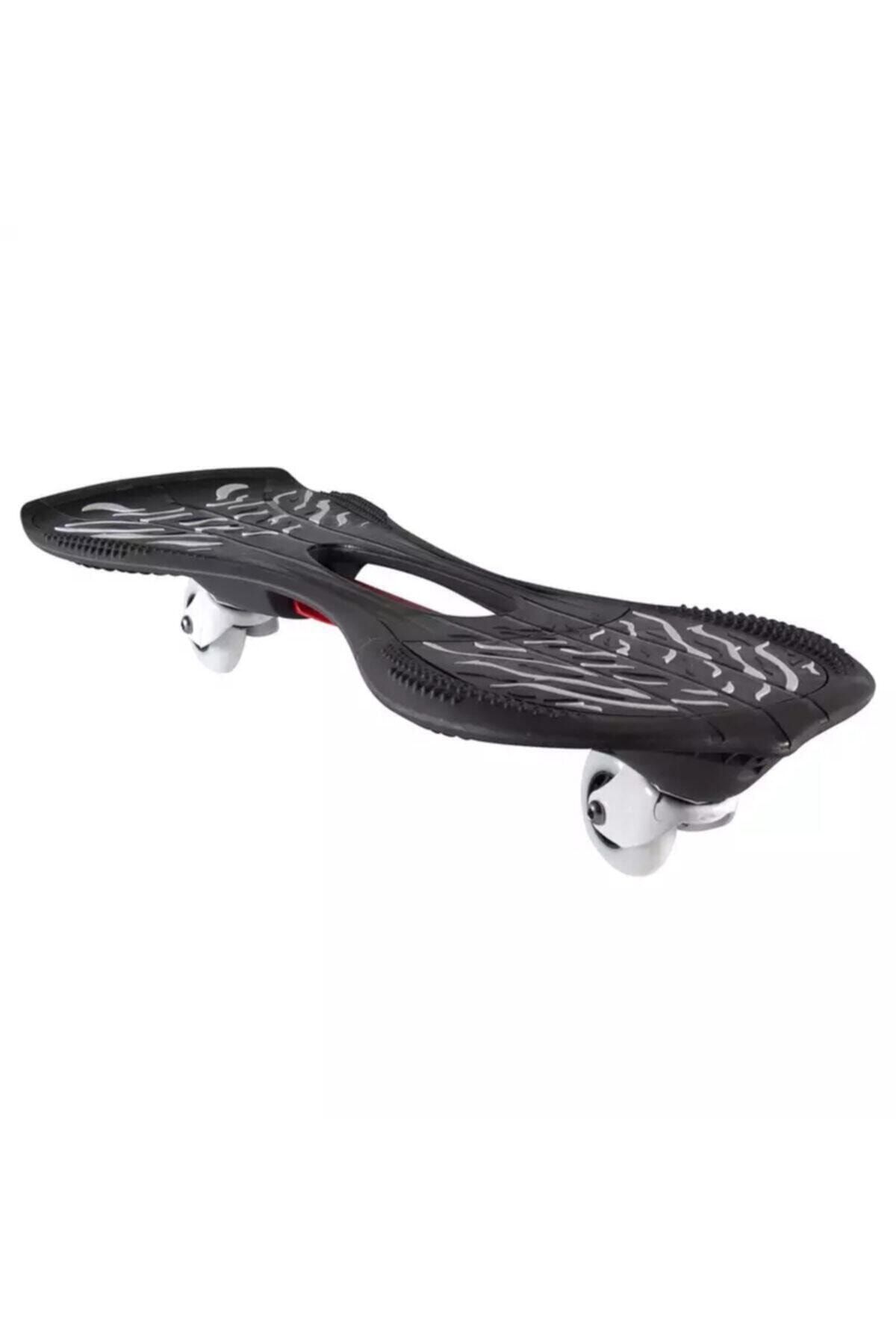 oxelo Waveboard / 2 Tekerlekli Kaykay - Siyah / Beyaz Oxelo