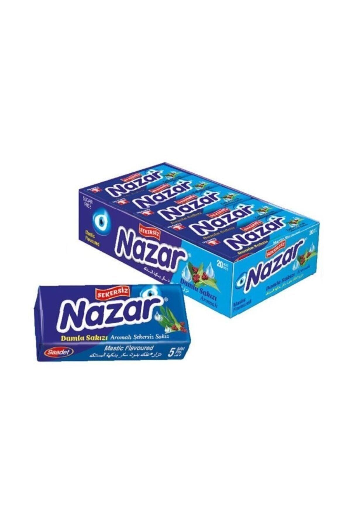 Nazar 5'li Damla Aromalı Sakız ( Tekli 5 Adet)