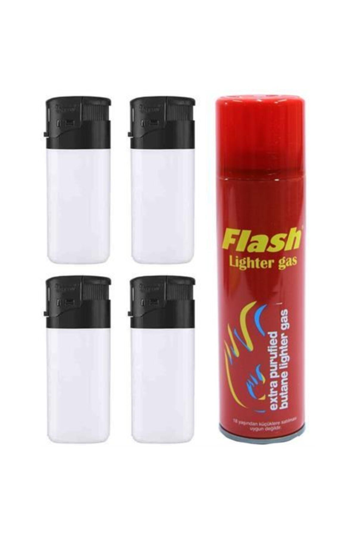 GiftMatikcenter Mastercare Flash Çakmak Gazı 4 Adet Çakmak Seti 712680