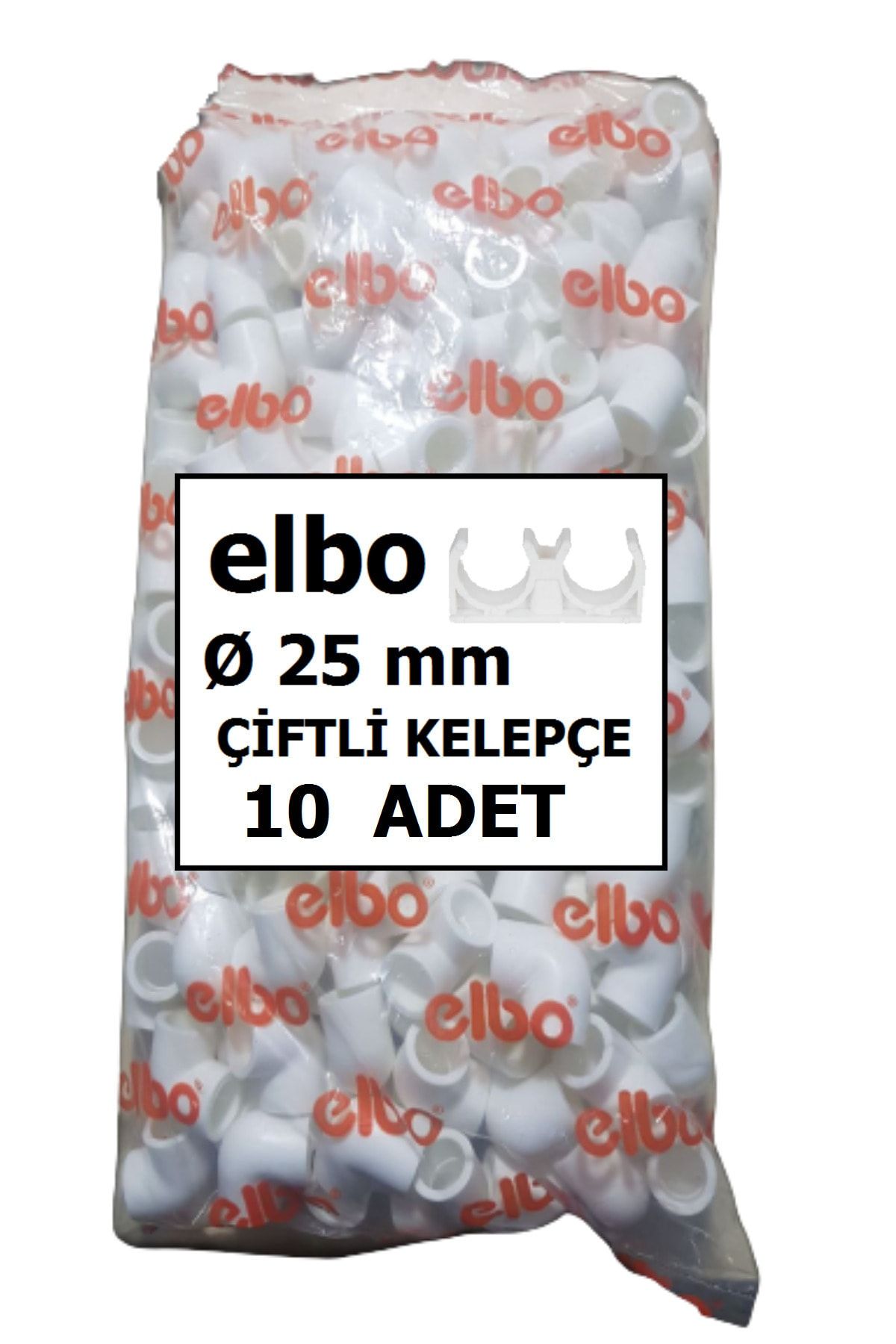 Elbo 1 Paket 25'lik Pprc Çiftli Kelepçe 10 Adet