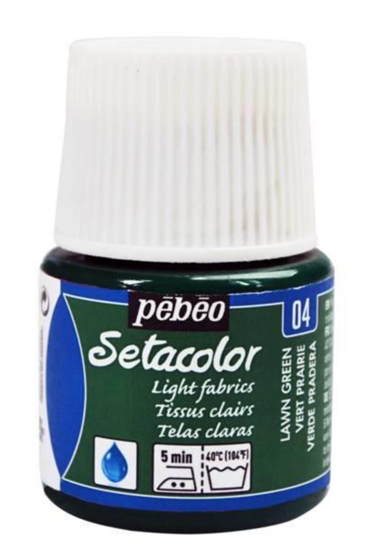 Pebeo Yeşil Setacolor Kumaş Boya Transparan 45ml Şişe Lawn