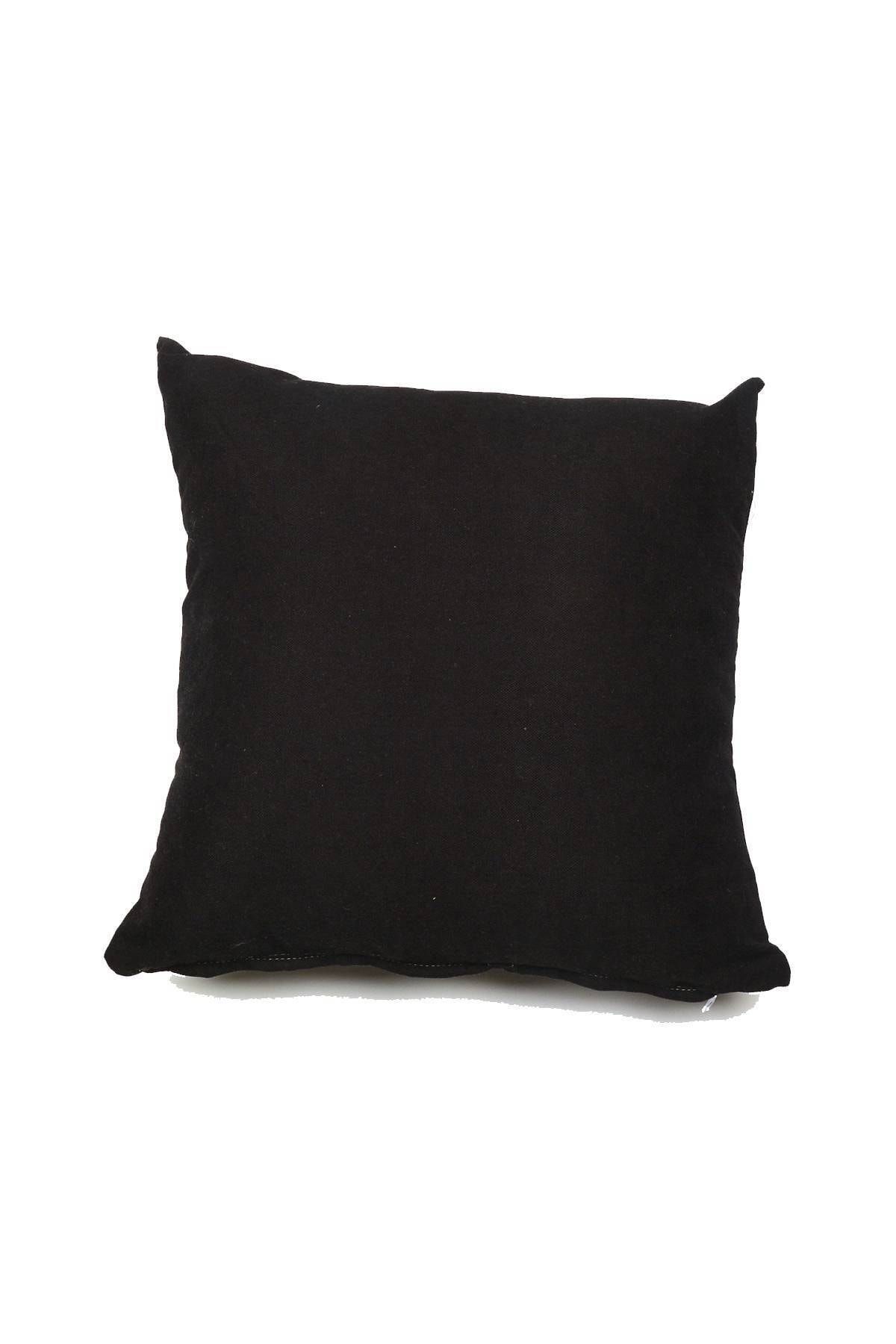 Royaleks Kırlent Yastık Minder Kılıfı 1 Adet 40x40 Cm Siyah