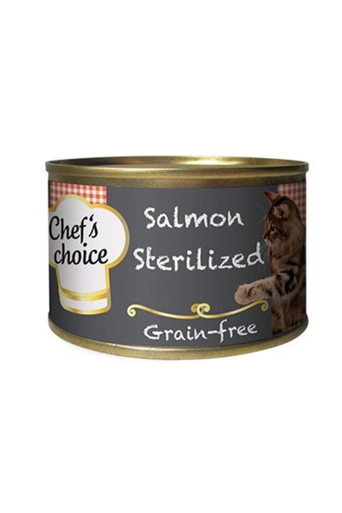 Chefs Choice Kıyılmış Somonlu Tahılsız Kısırlaştırılmış Kedi Konservesi 80 gr