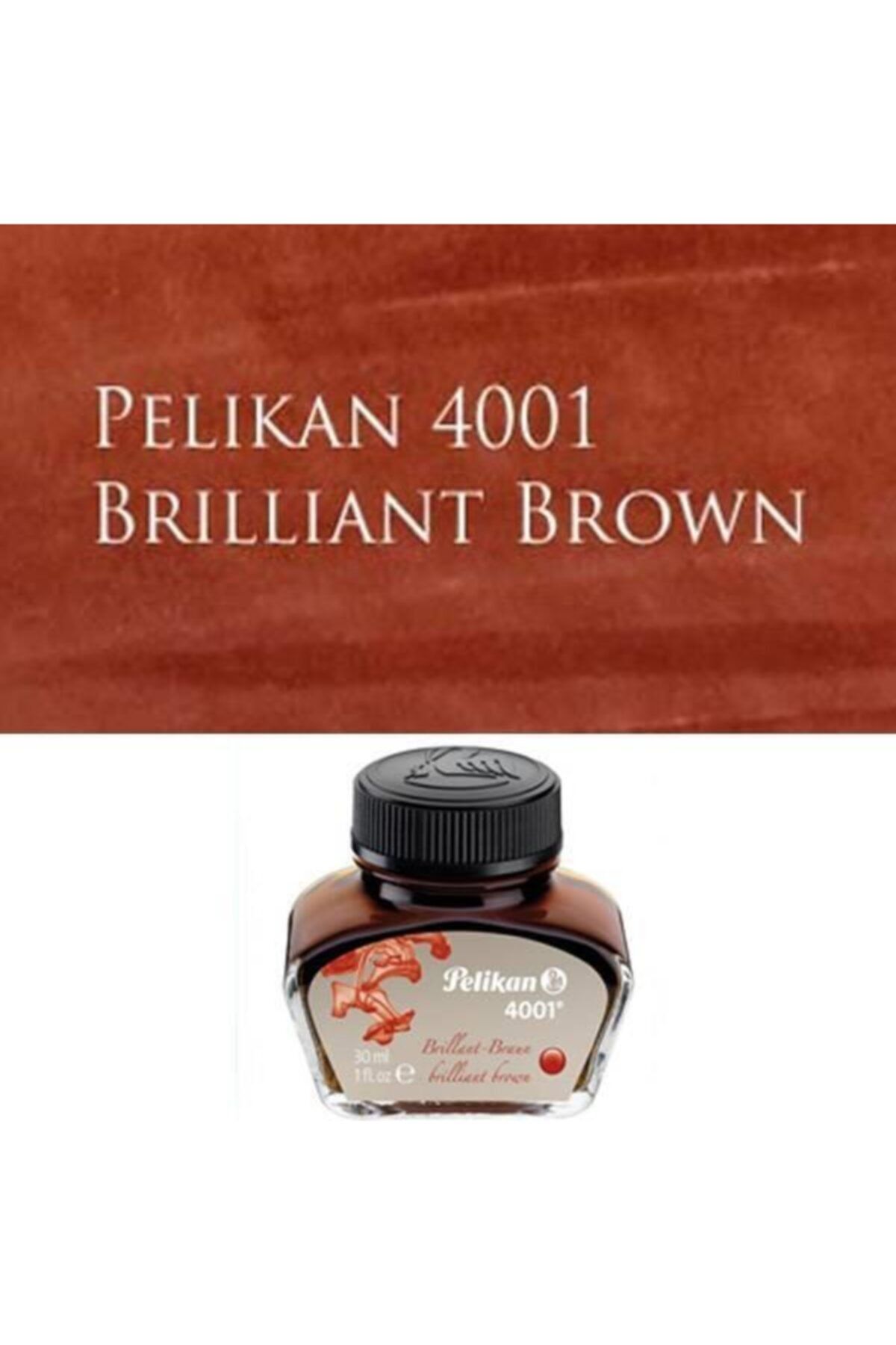 Pelikan 4001 Dolmakalem Mürekkebi 30 ml Kahverengi