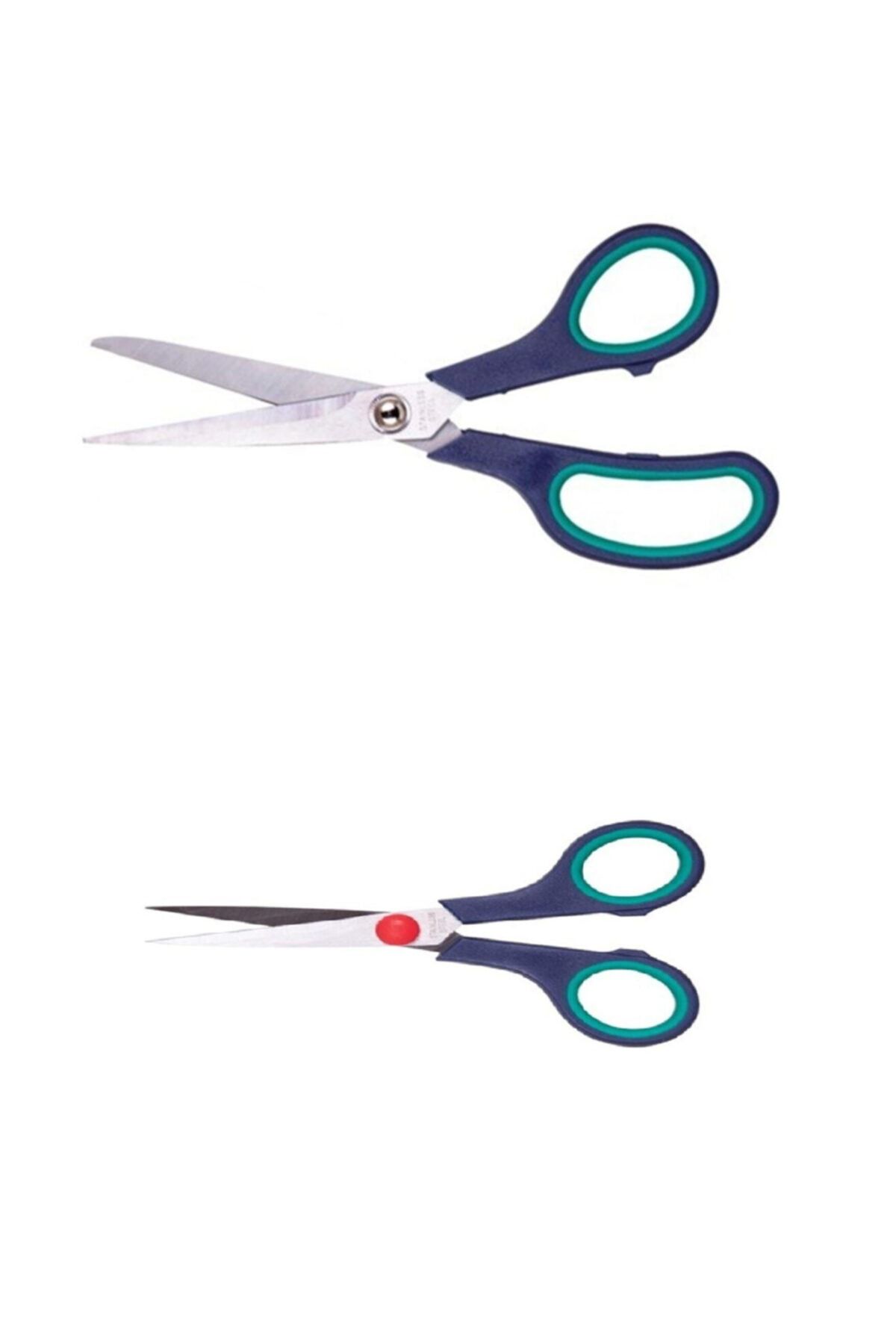 garaccu Yeşil Teriz Makası 2 Li Set Büyük 21.5 Cm Küçük 14cm Şeklindedir Okul-terzi-mutfak Makası