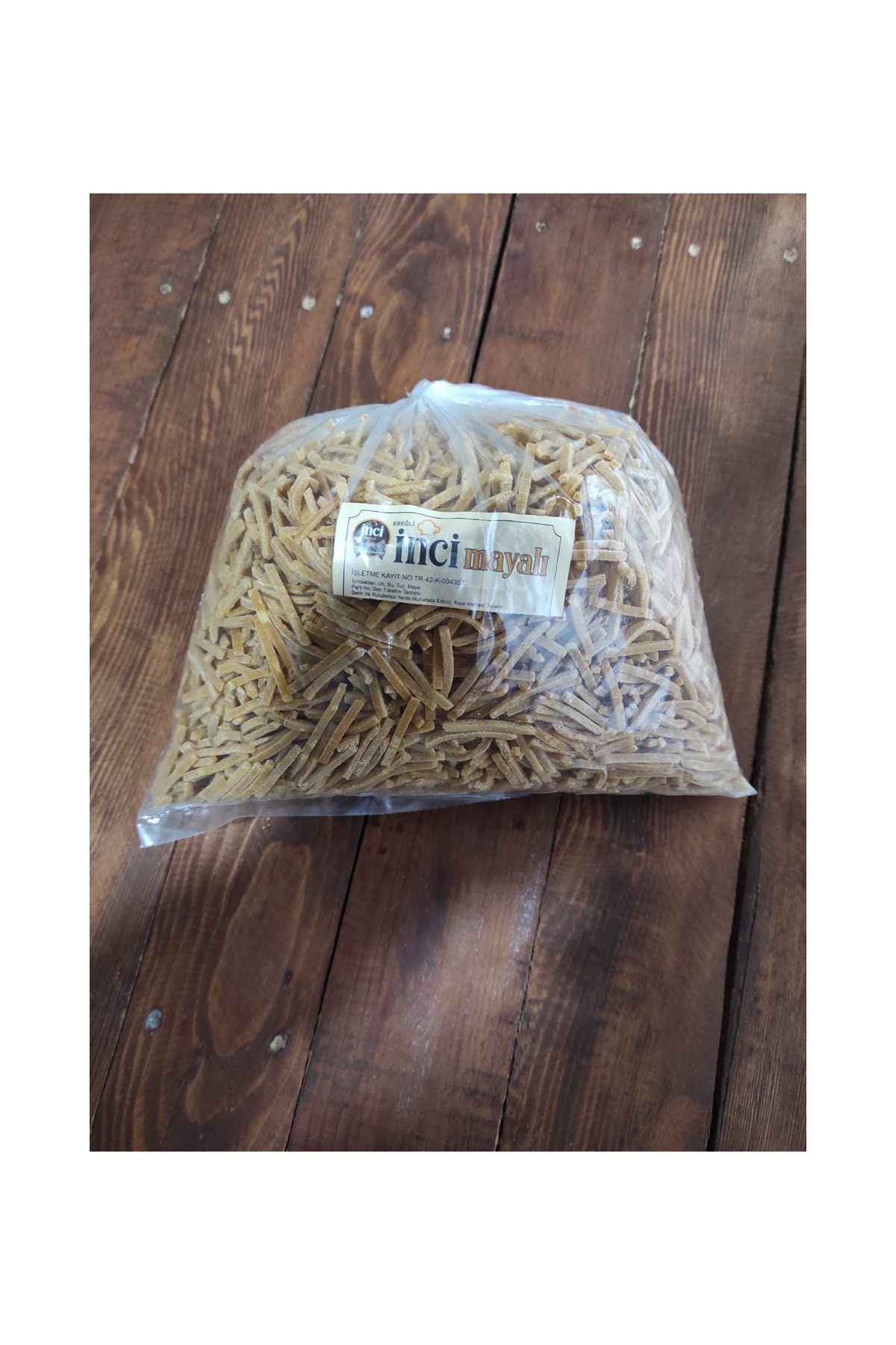 inci mayalı Havuçlu Organik Erişte 1 Kg