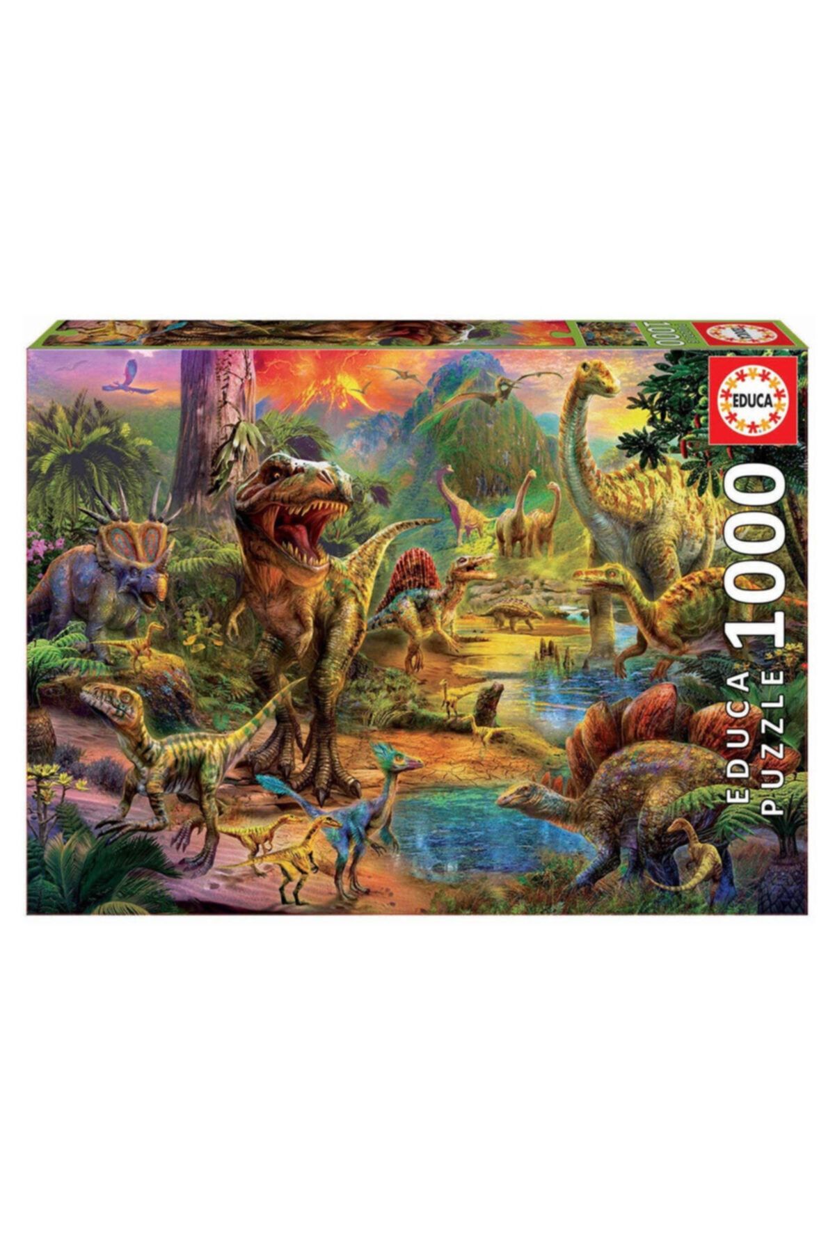 EDUCA Land Of Dinosaurs 1000 Parça Puzzle