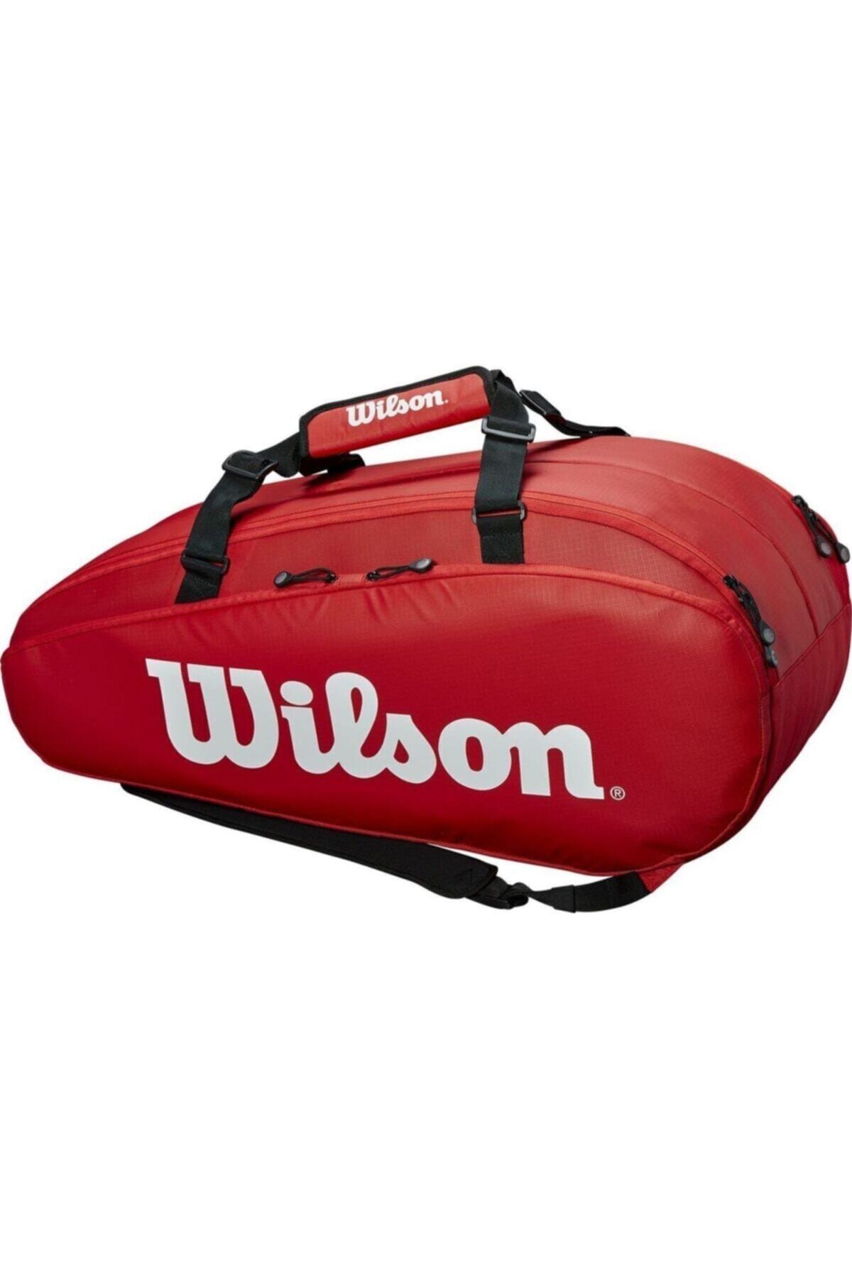Wilson Tour 3 Comp 15'li Raket Ve Tenis Çantası Kırmızı Wrz847915