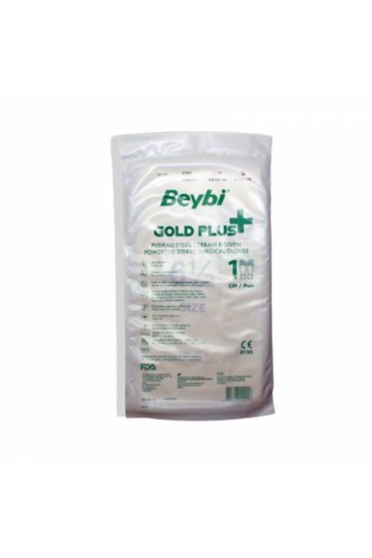 Beybi Gold Plus Steril Pudrasız Cerrahi Eldiven No.8,5