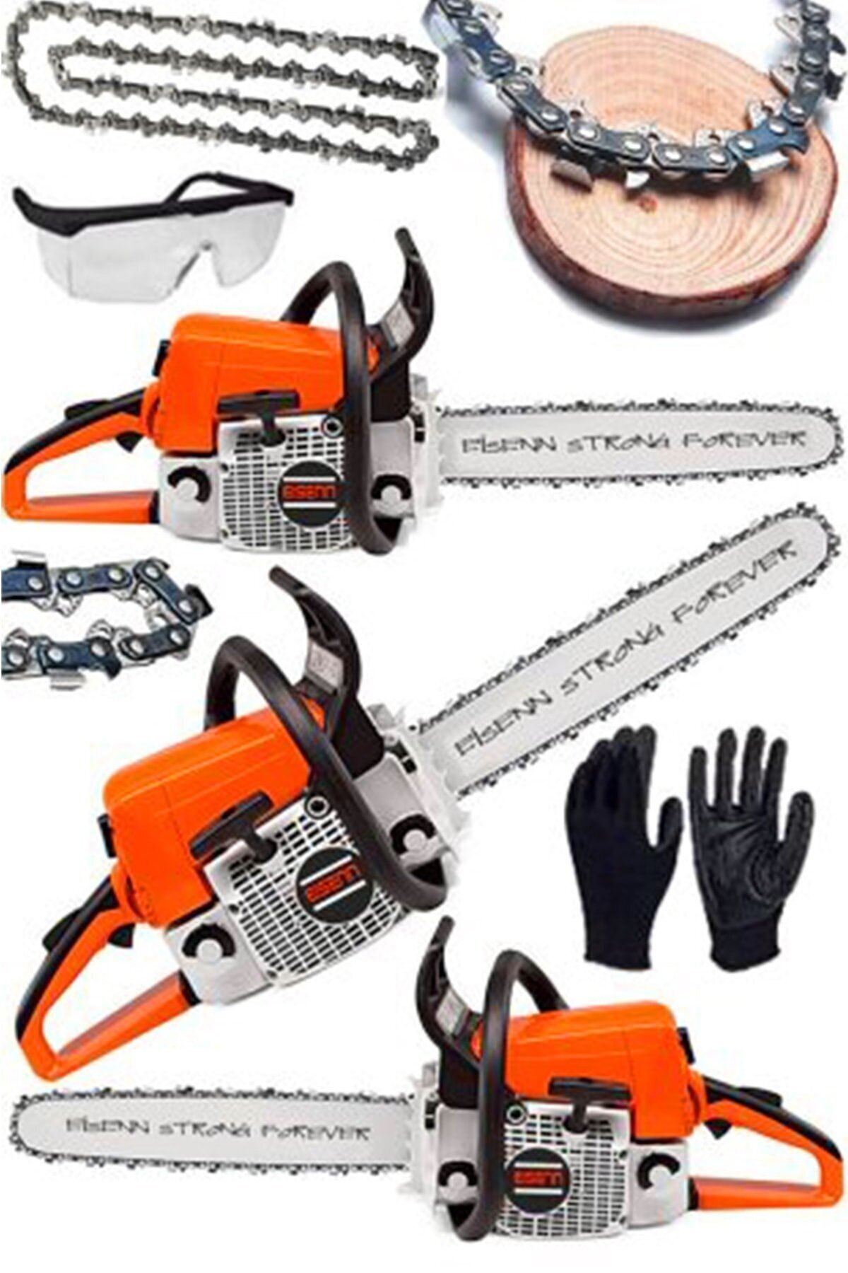 Eisenn Germany Technology Pro Saw Ms 9000 8.3 Hp Benzinli Ağaç Odun Kesim Hızar Motoru Hediyeli