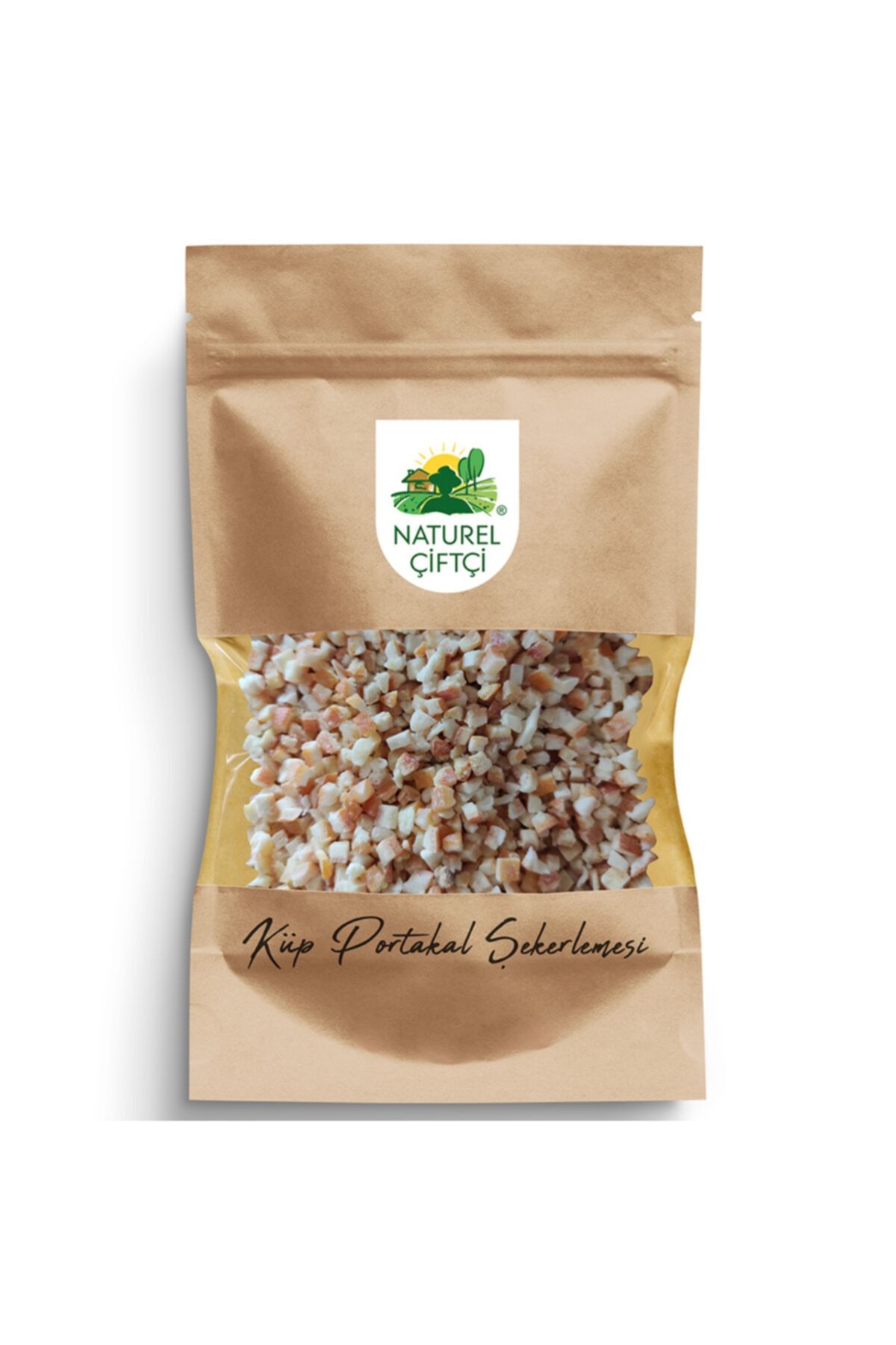 Naturel Çiftçi Ntkrt11 Organik Kurutulmuş Küp Portakal Şekerlemesi 500gr