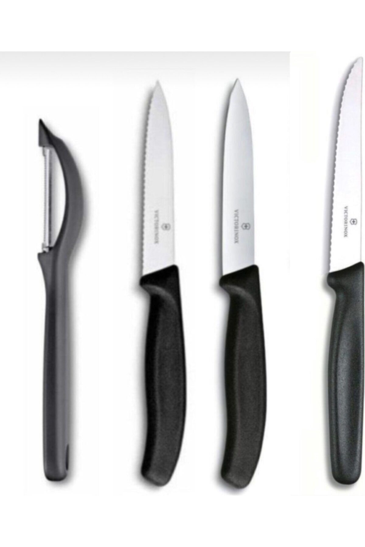 Victorinox 4'lü Soyma Set Siyah