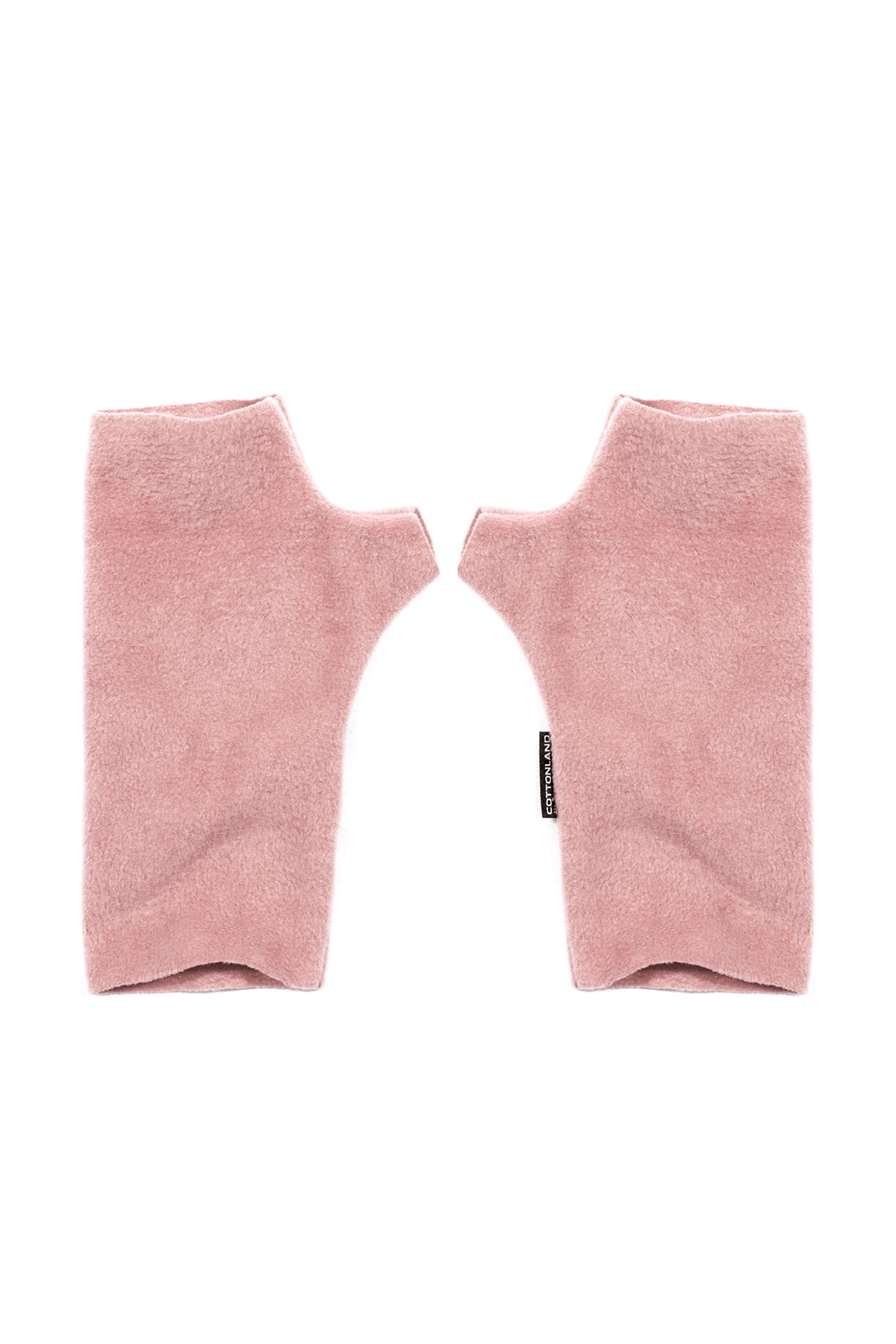 Cottonland Unisex Wrıstıe Parmaksız Polar Eldiven Açık Pembe