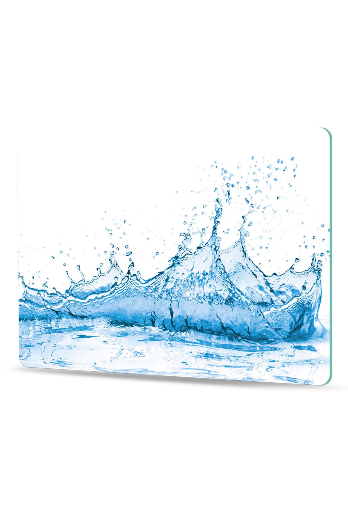 Decovetro Cam Kesme Tahtası Ve Sunum Tablası Aqua Desenli