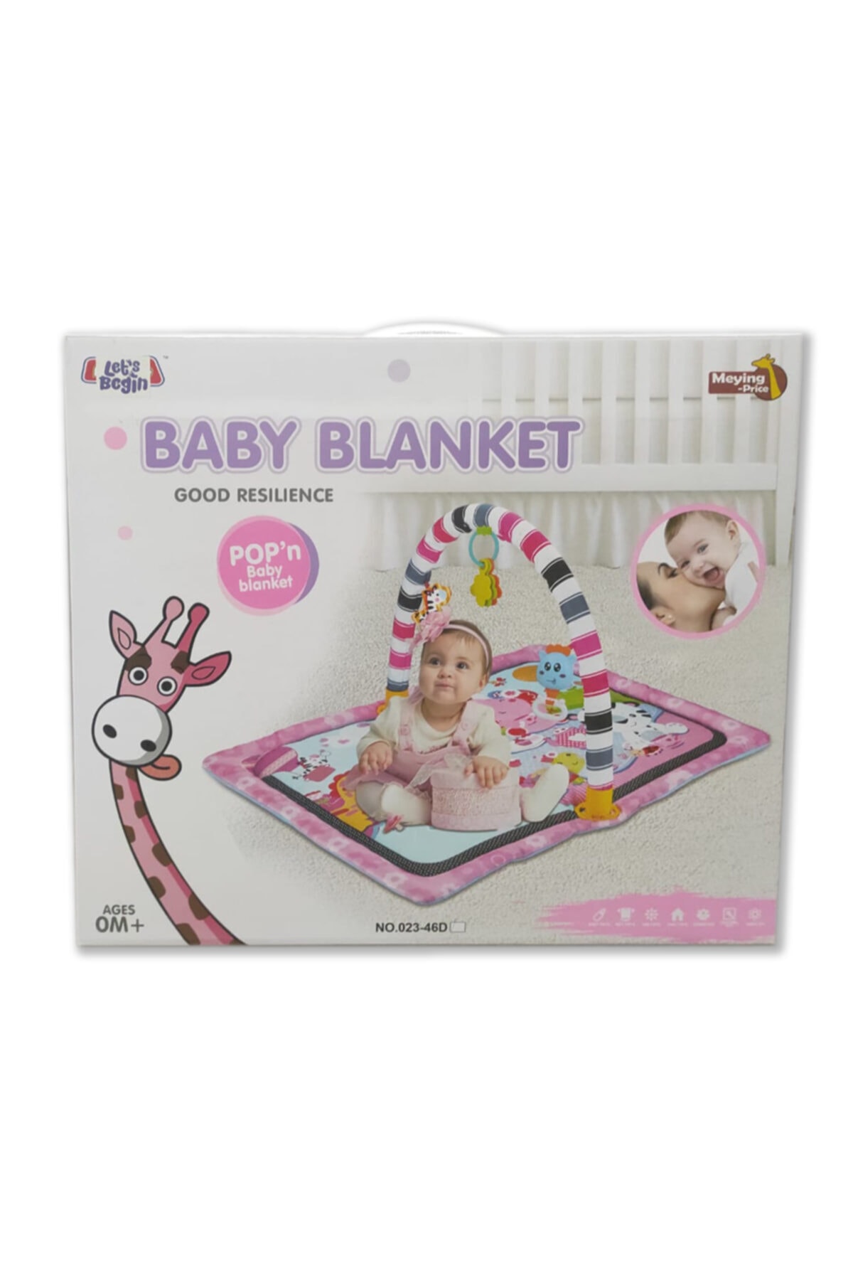 Let's Begin Meying Bebek Oyun Halısı Pembe