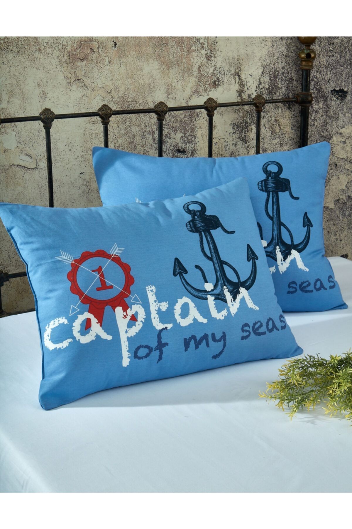 Komfort Home Baskılı Pamuklu Silikon Dolgulu Yastık 50x70 Cm /2 Adet