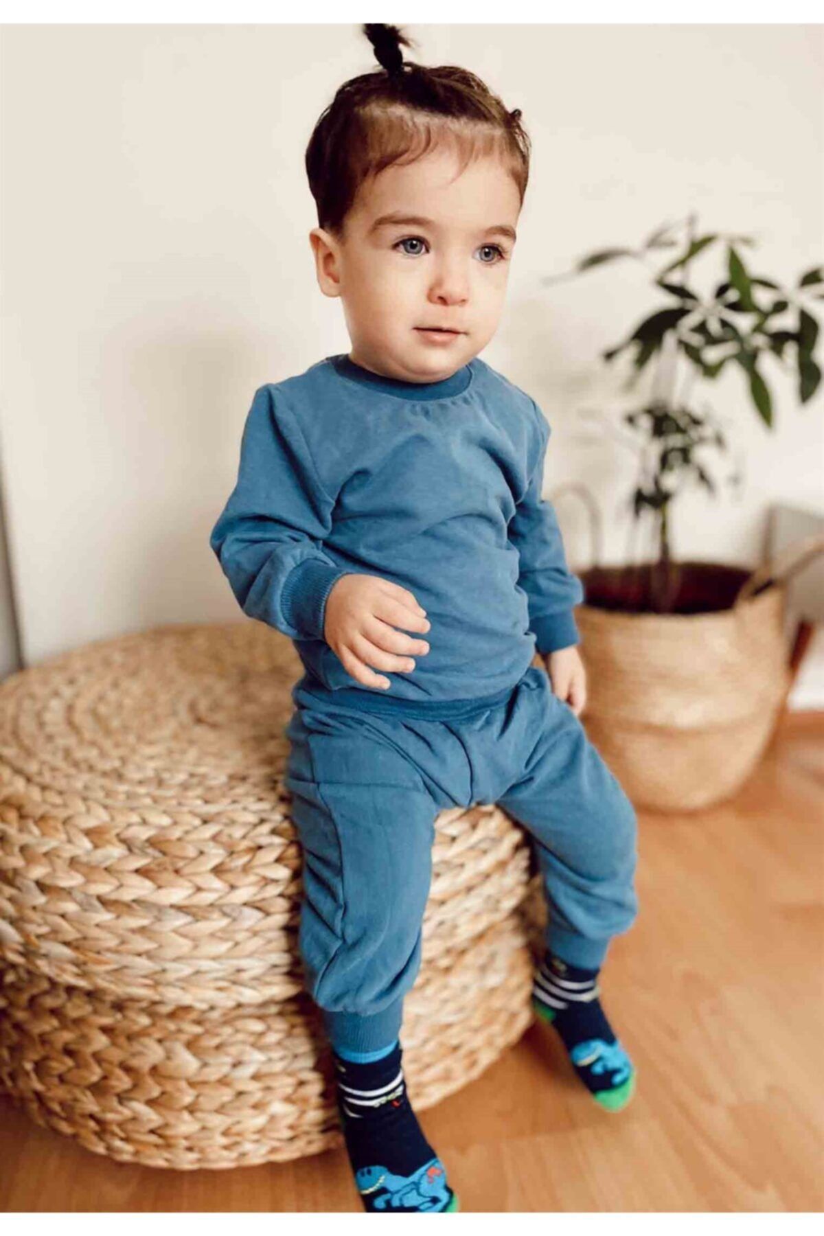 Cigit Basıc Bebek Takım 1-3 Yaş Indigo Mavi