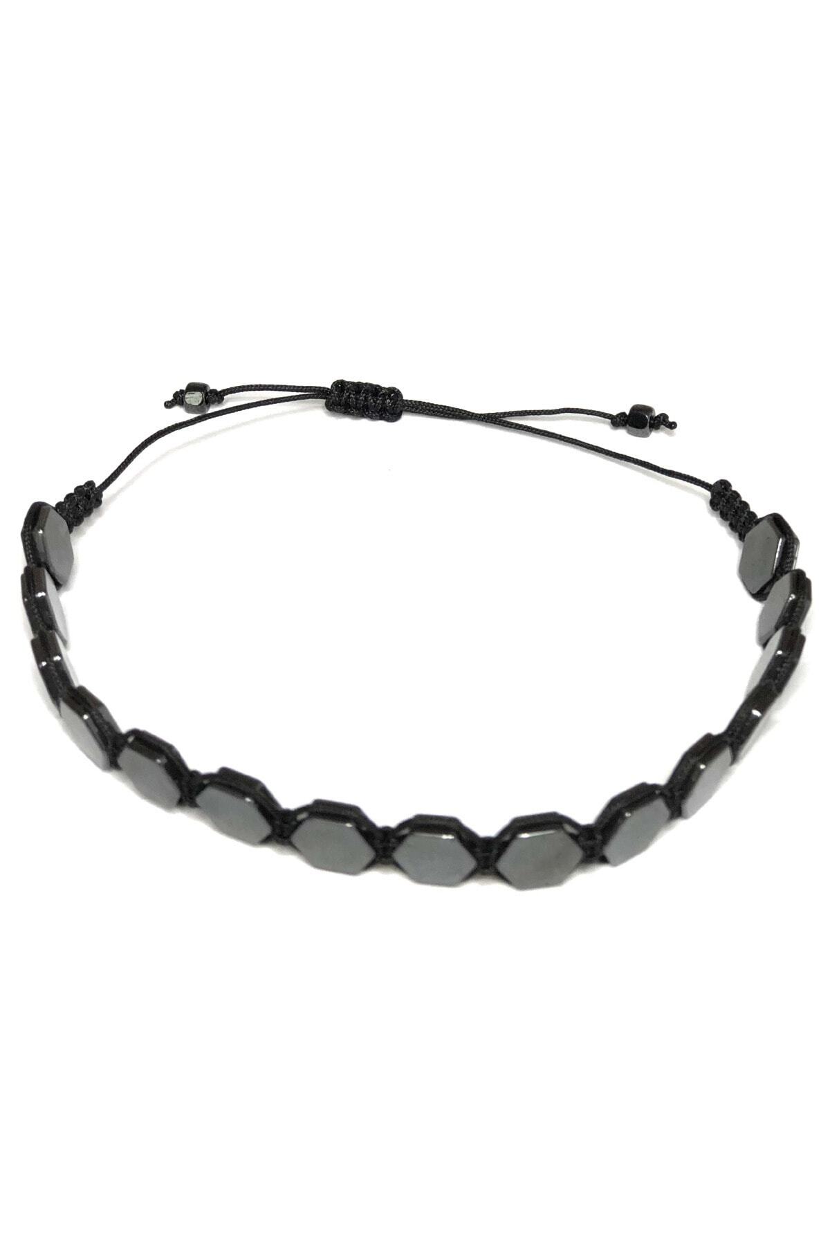 Almir Sağlık Ürünleri Hematit Altıgen Doğal Taş Bileklik