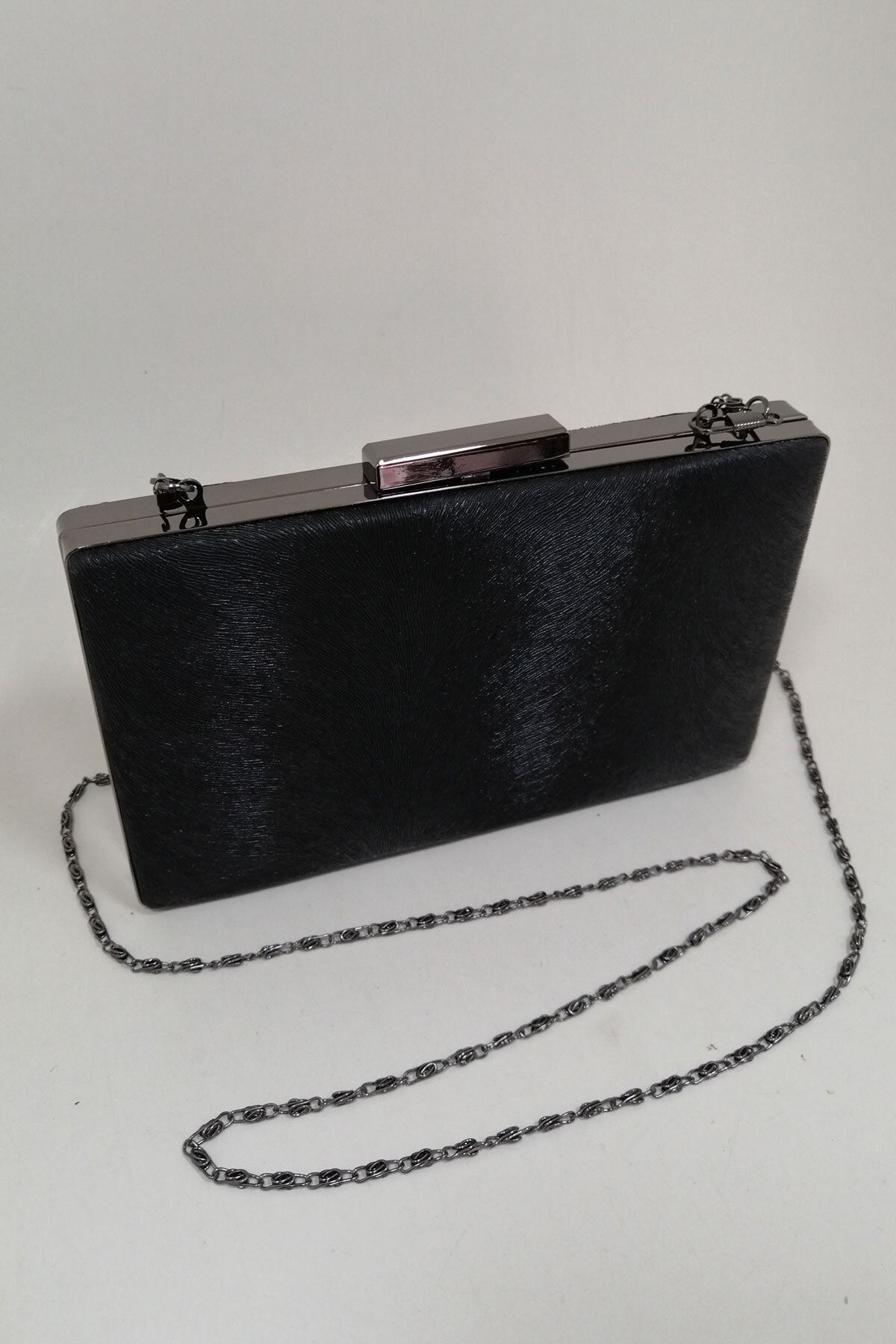 PARKTAN Night Kadın Siyah Abiye Clutch Portföy Çanta