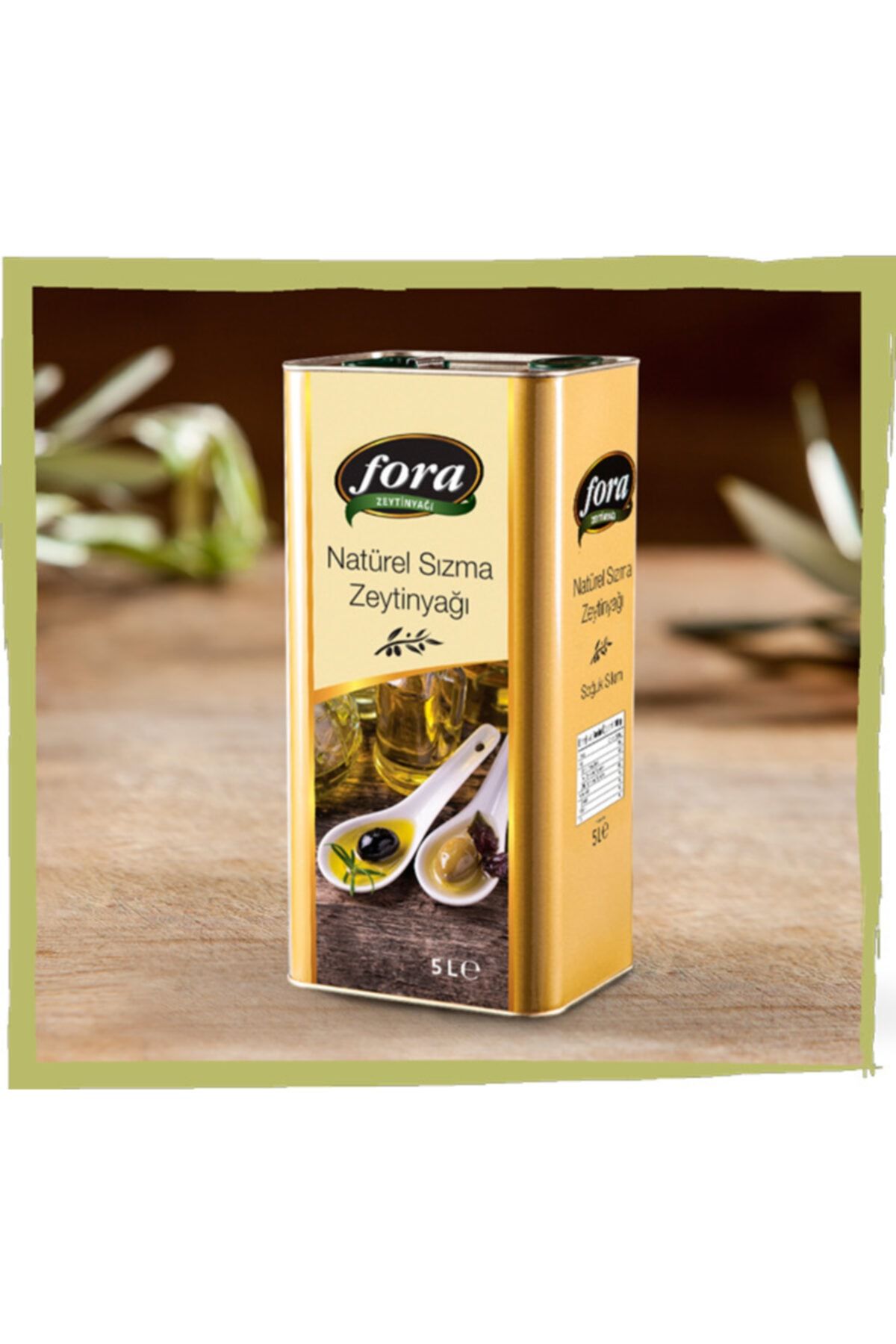 FORA Fr Naturel Sızma Soğuk Sıkım 5 Lt Teneke
