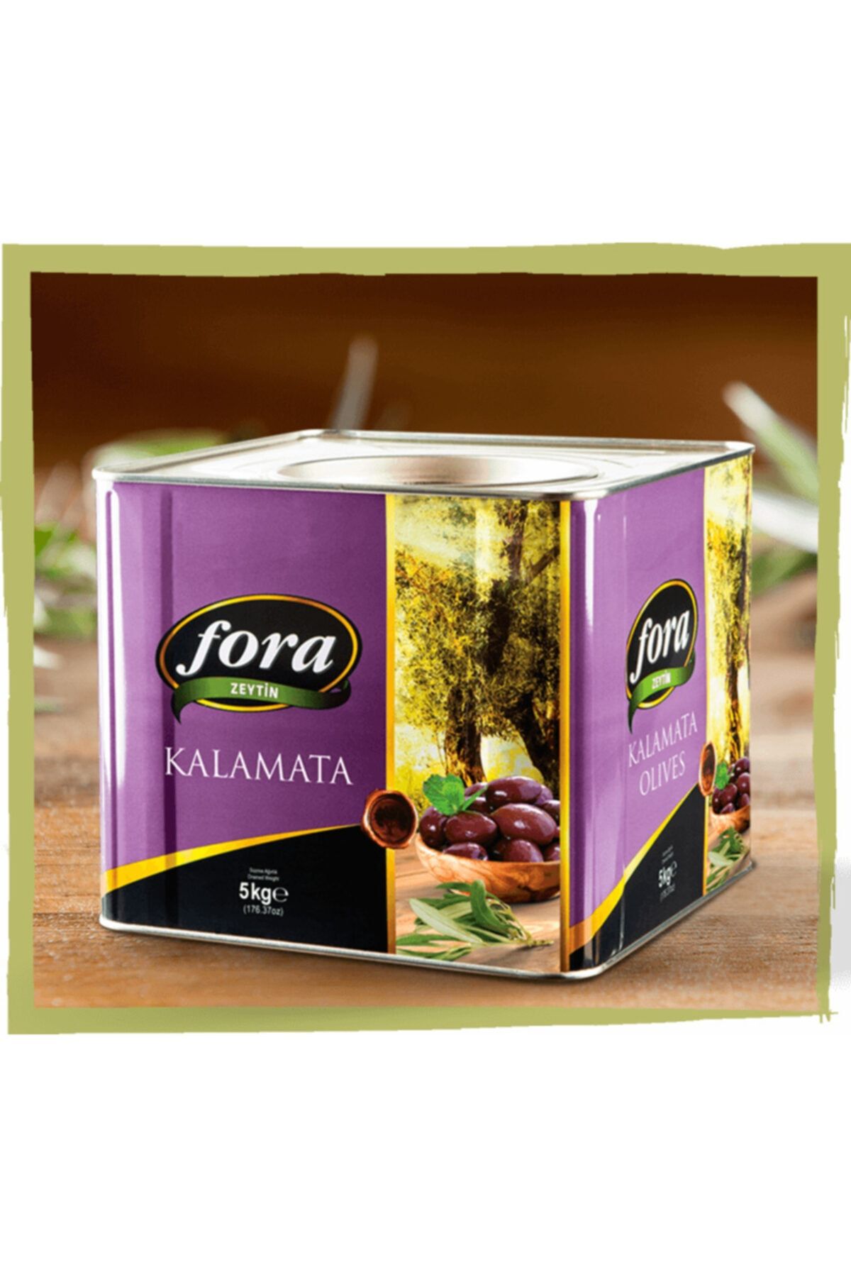 FORA Fr Kalamata Zeytini 5 kg Teneke