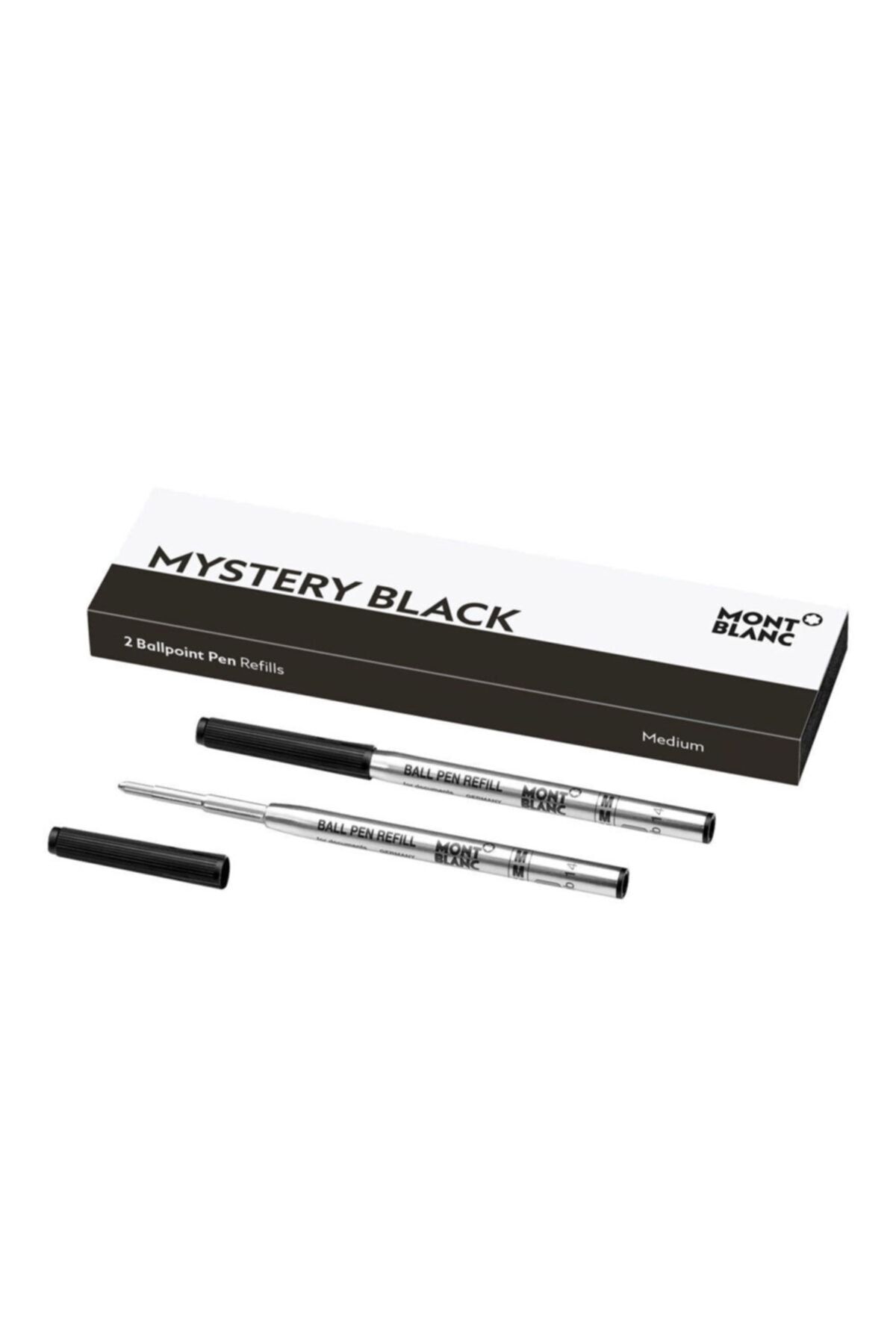 Montblanc 2 Tükenmez Kalem Refill Medium Mystery Black 128211