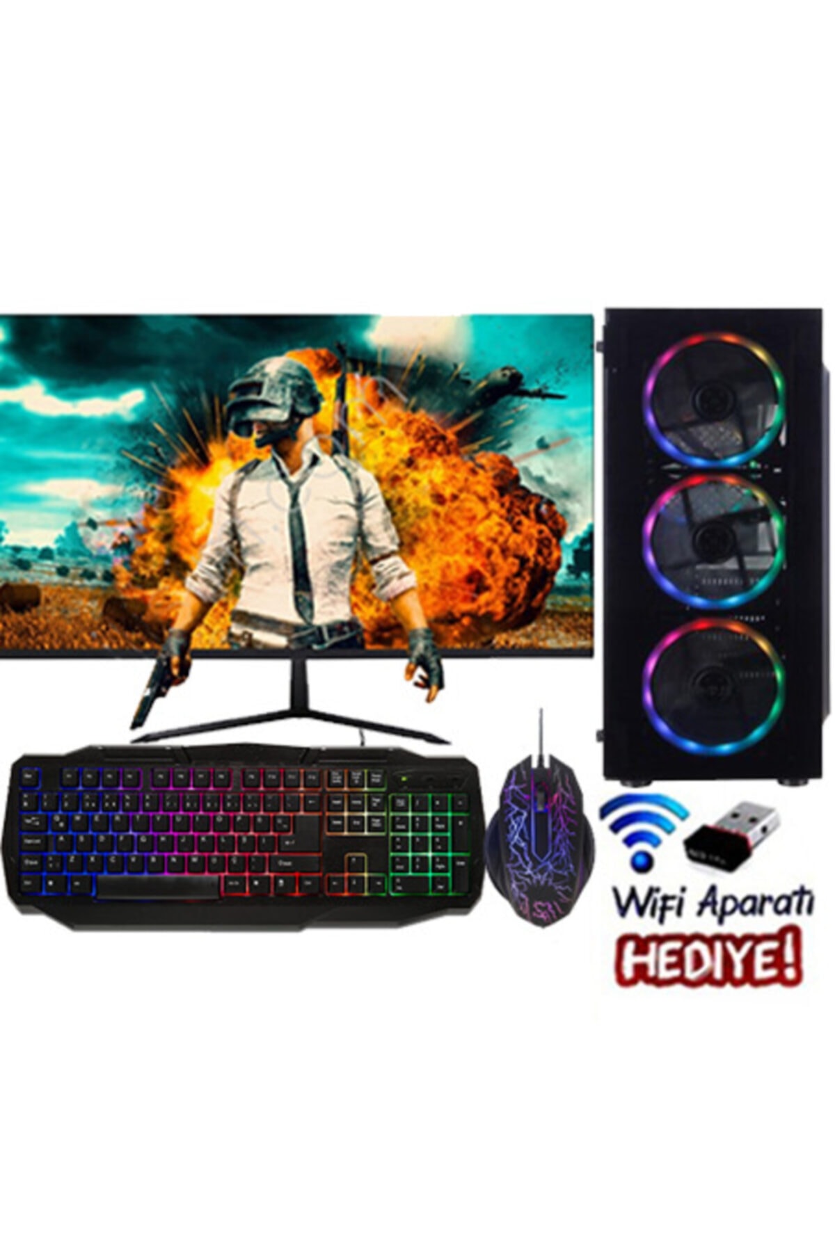 Dmc 10x (gta 5) I7-860,8gb Ram,256gb Ssd,4gb R7240 23'8 Monitör Masaüstü Oyun Bilgisayar