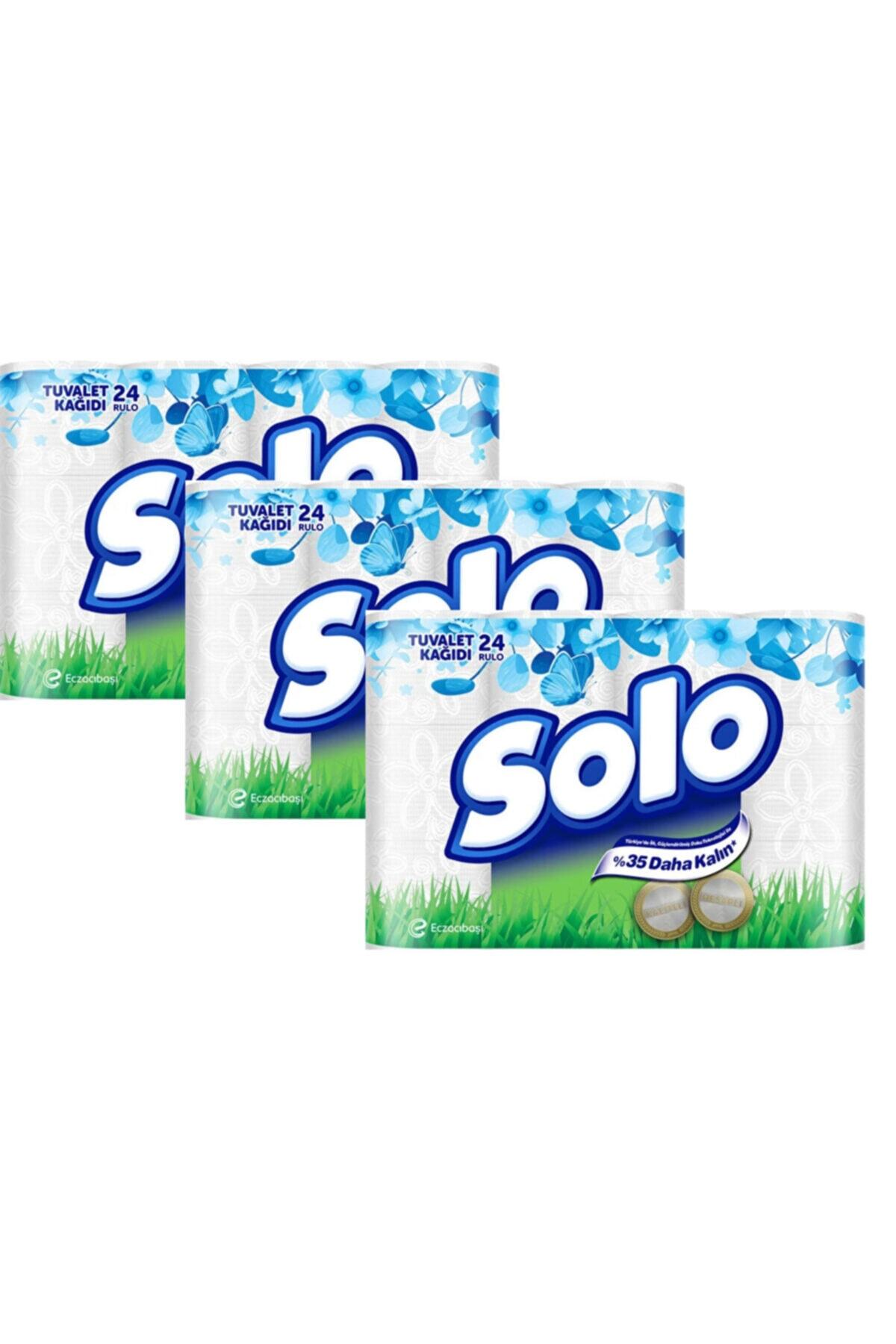 Solo Tuvalet Kağıdı 72 Rulo (24x3 Rulo)