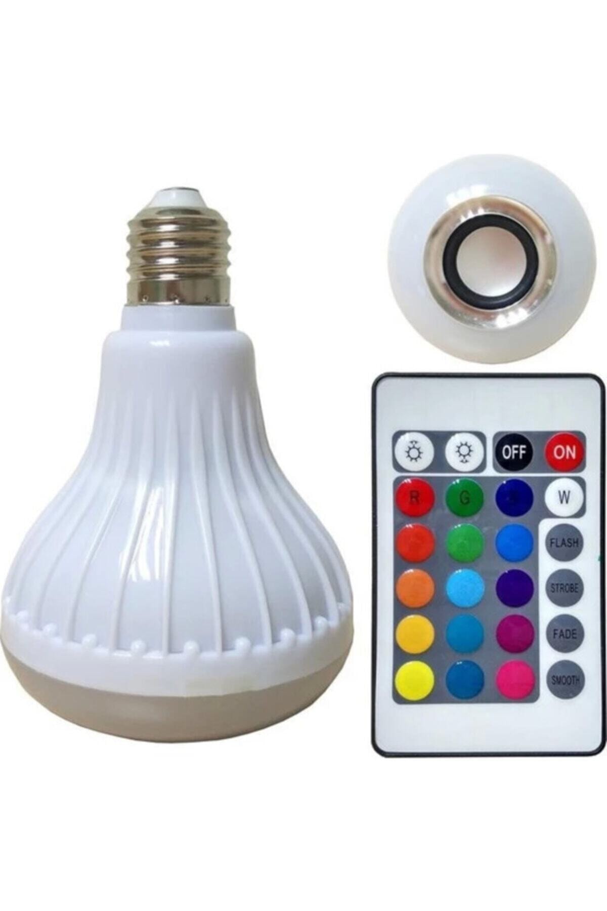 MEGA LED Bluetooth Hoparlörlü Rgb Led Ampül Lamba