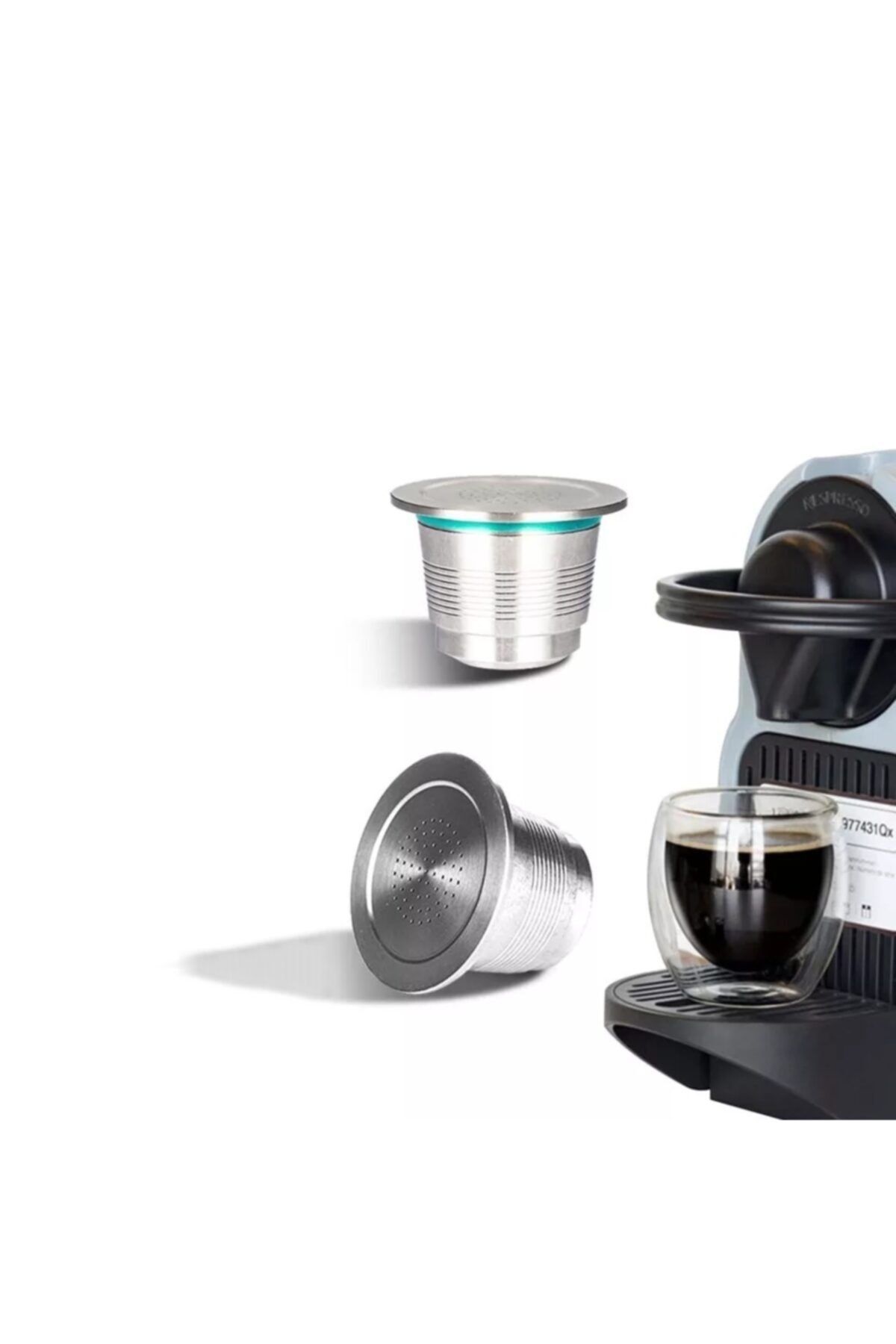 Capsulone Nespresso Paslanmaz Çelik Tekrar Doldurulabilir Kahve Kapsülü 100gr Kahve