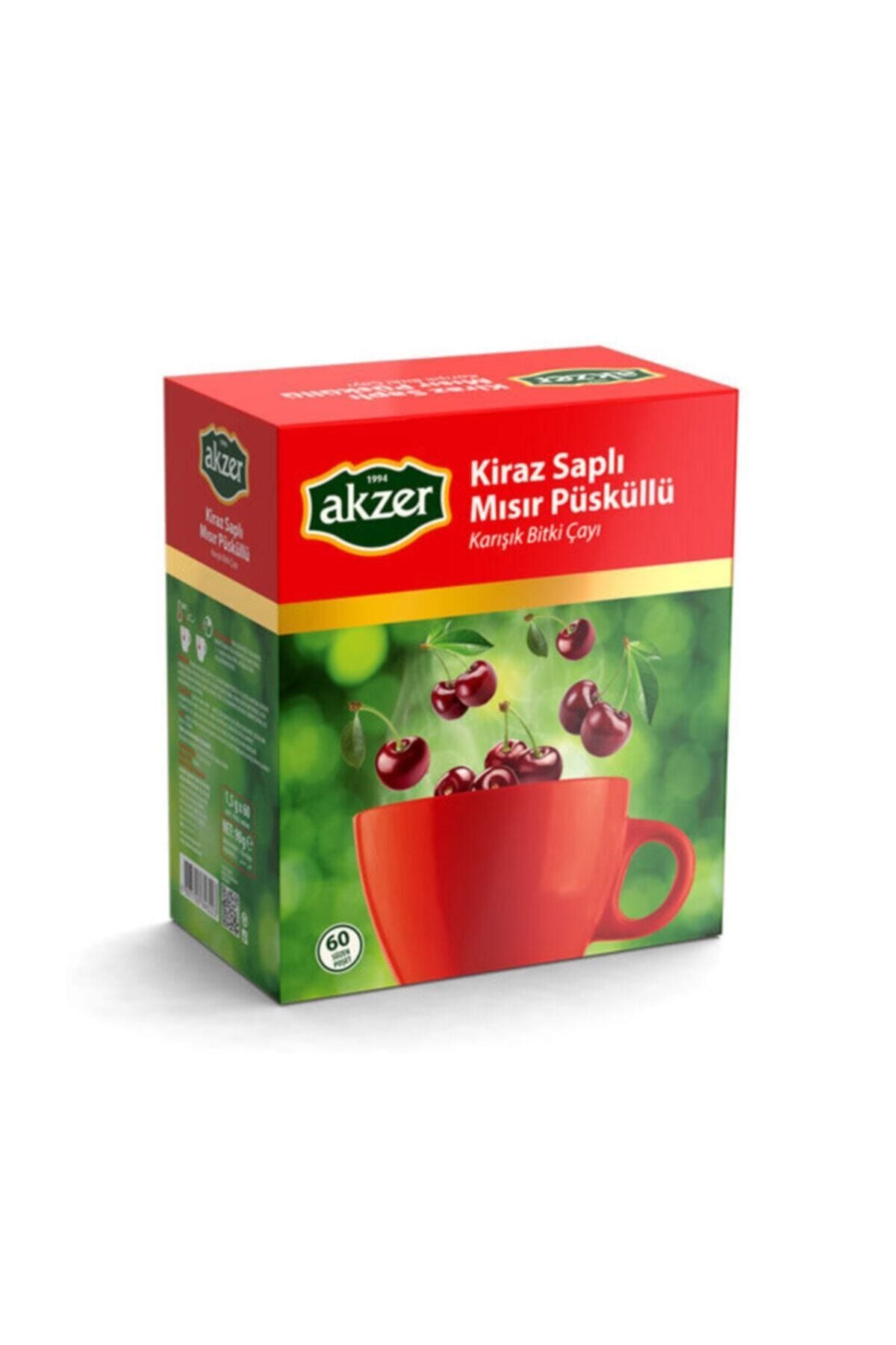 Akzer Formmix Kiraz Saplı Mısır Püsküllü Çay 60'lı