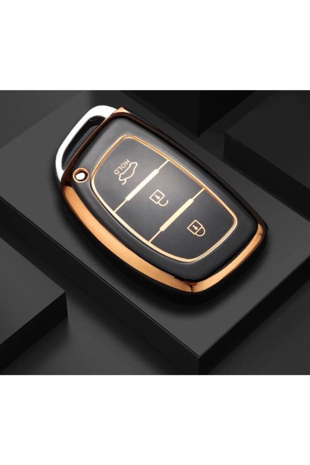 AYZ GARAGE Hyundai Tpu Malzeme Siyah Anahtar Kılıfı
