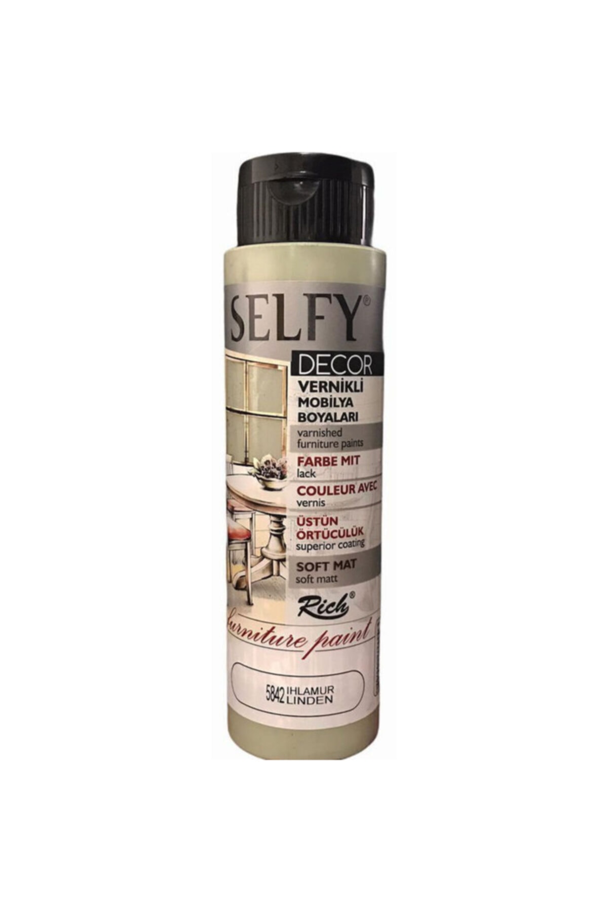 Rich Boya Ihlamur Selfy Decor Vernikli Boya 500 cc 5842