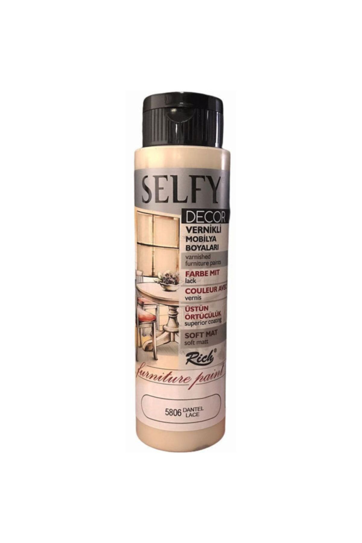 Rich Boya Rich Selfy Decor Vernikli Boya 500 Cc 5806 Dantel