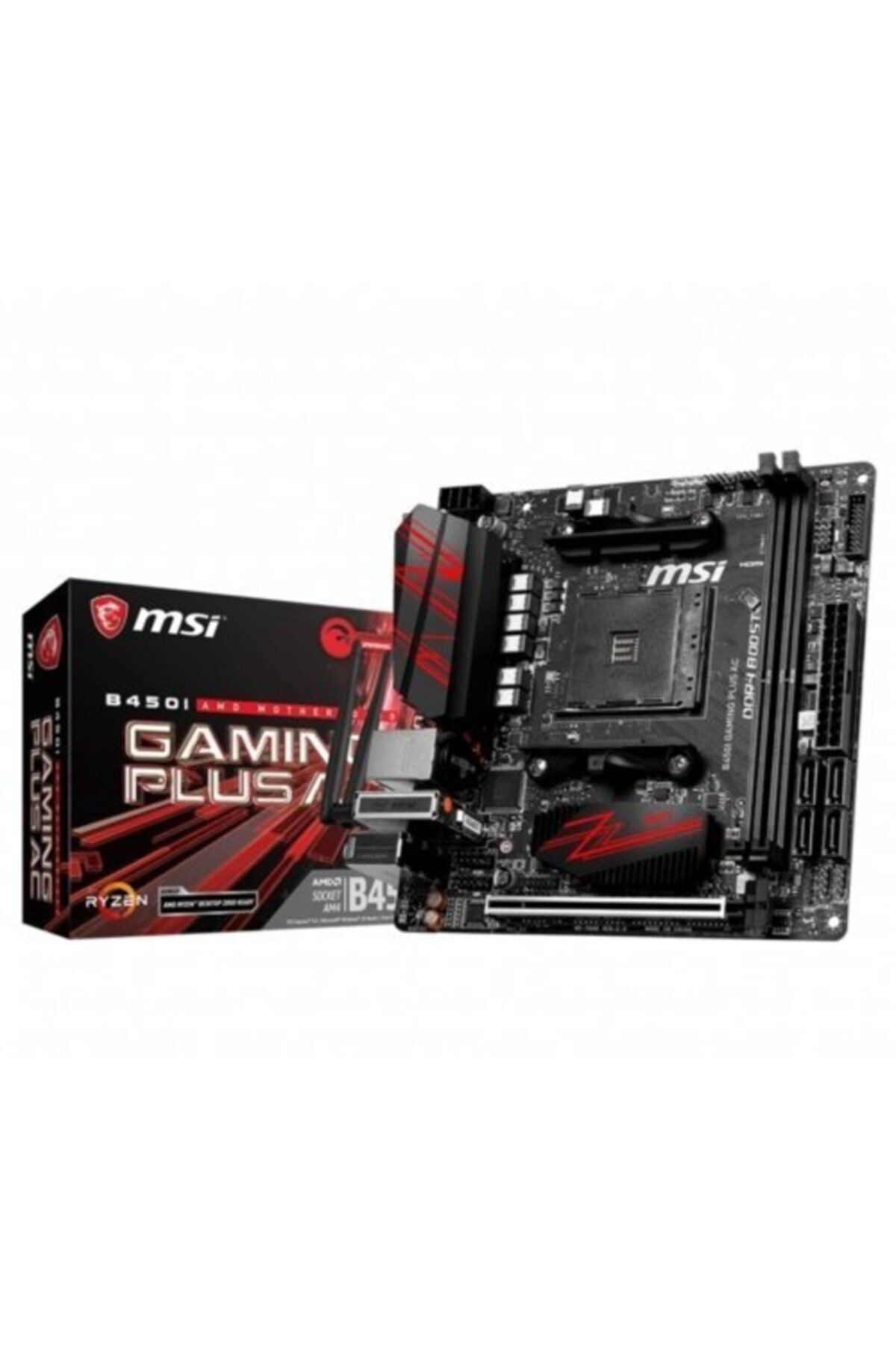 MSI B450ı Gamıng Plus Ac Ddr4 S+vga+glan Am4