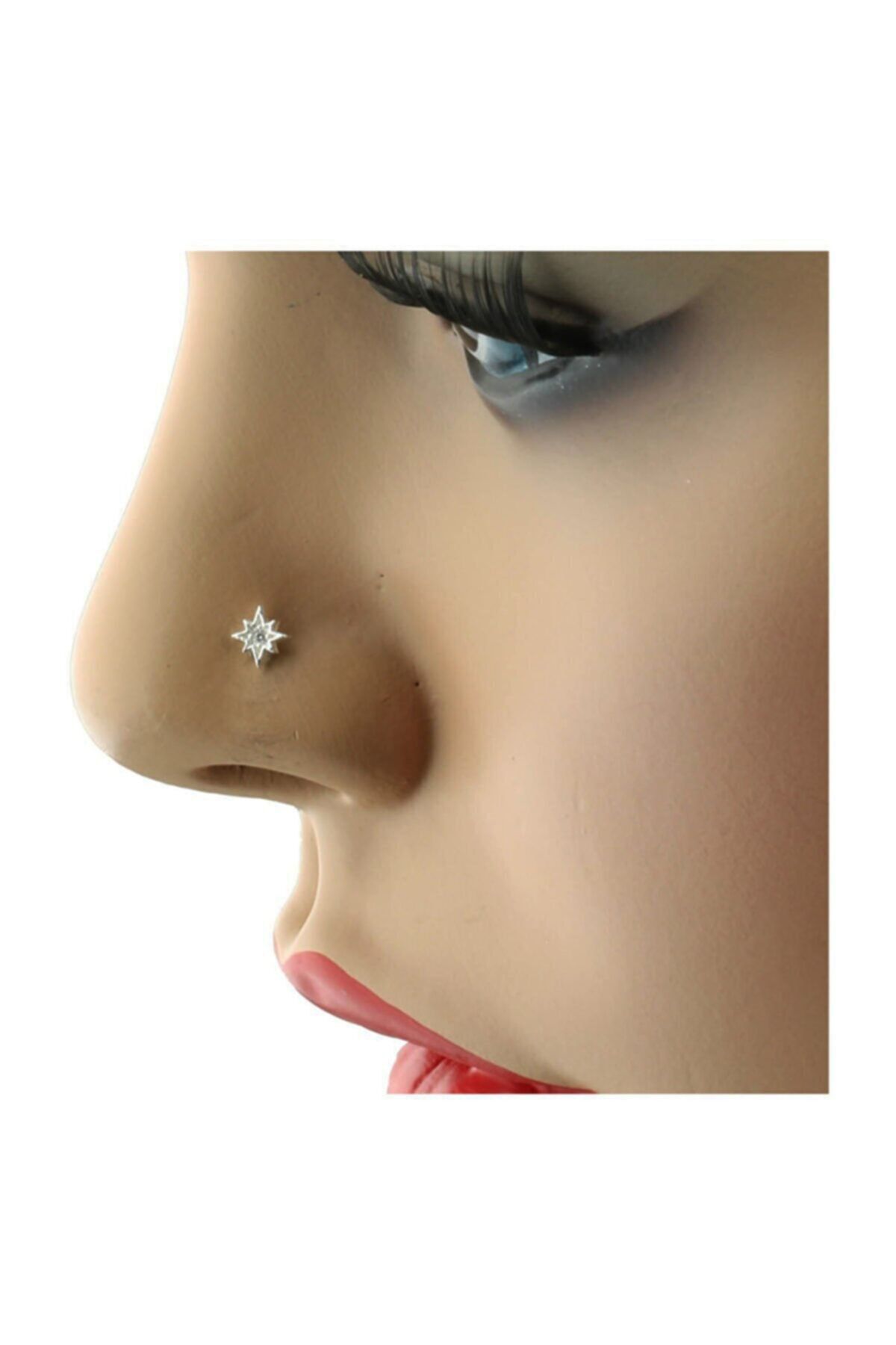 Si&Si Accessories 925 Ayar Gümüş Zirkon Taşlı Kutup Yıldızı Hızma