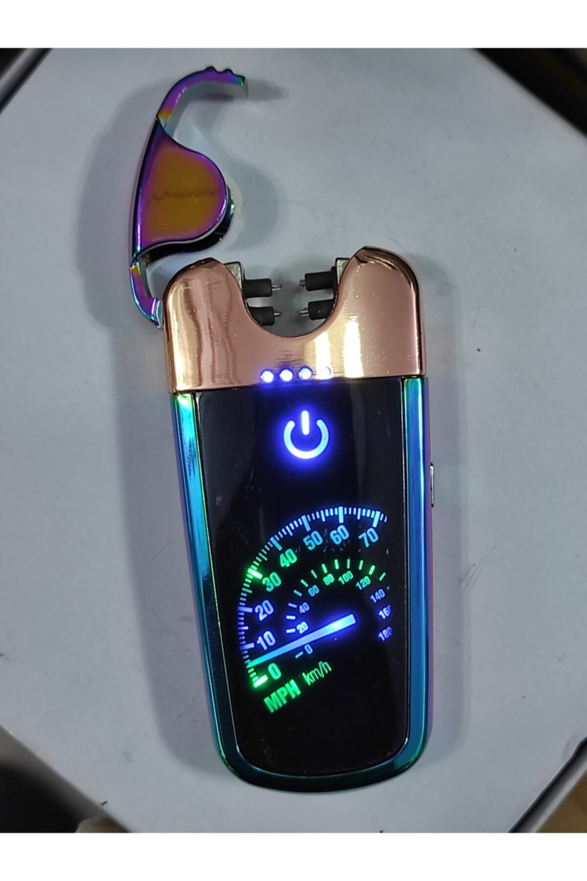 AKINSTORE Kahverengi Tesla Bobinli Plazma Usb Şarjlı Çakmak